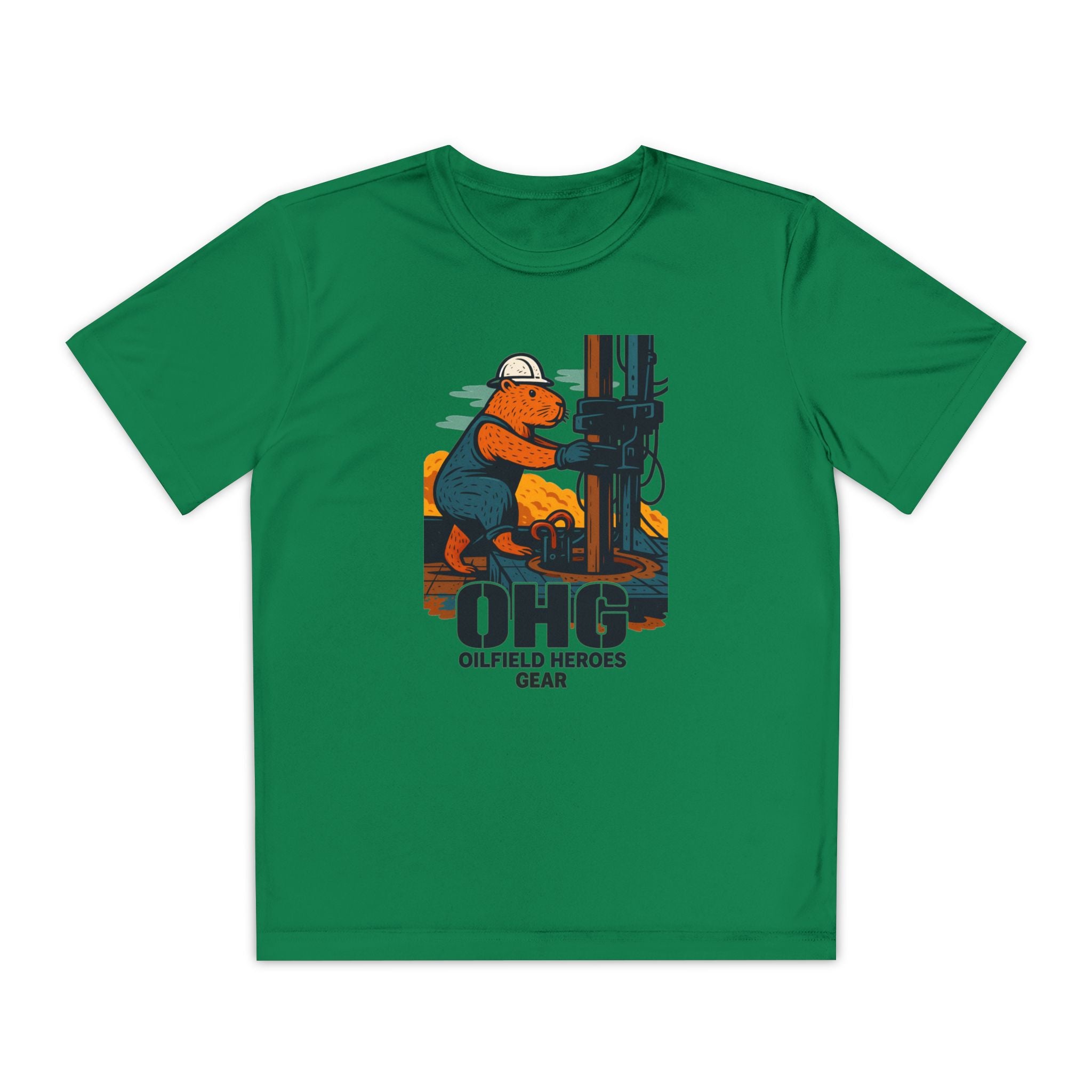 Youth Tee – 'OHG Oilfield Heroes' Drilling Crew Graphic Shirt