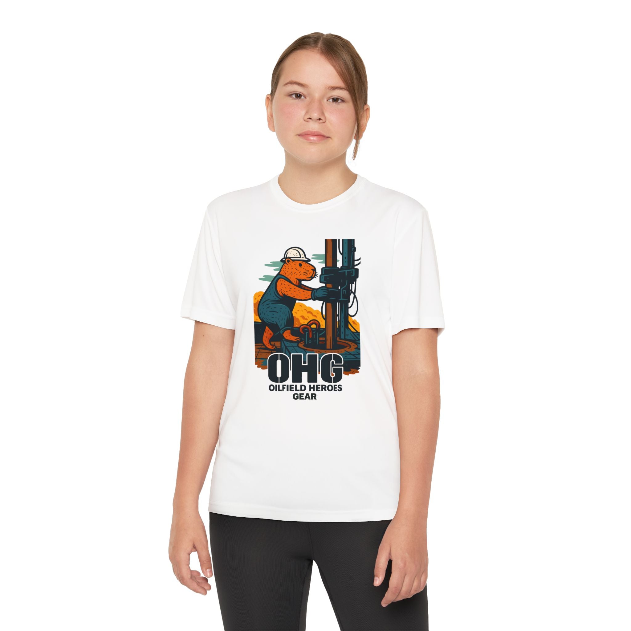 Youth Tee – 'OHG Oilfield Heroes' Drilling Crew Graphic Shirt