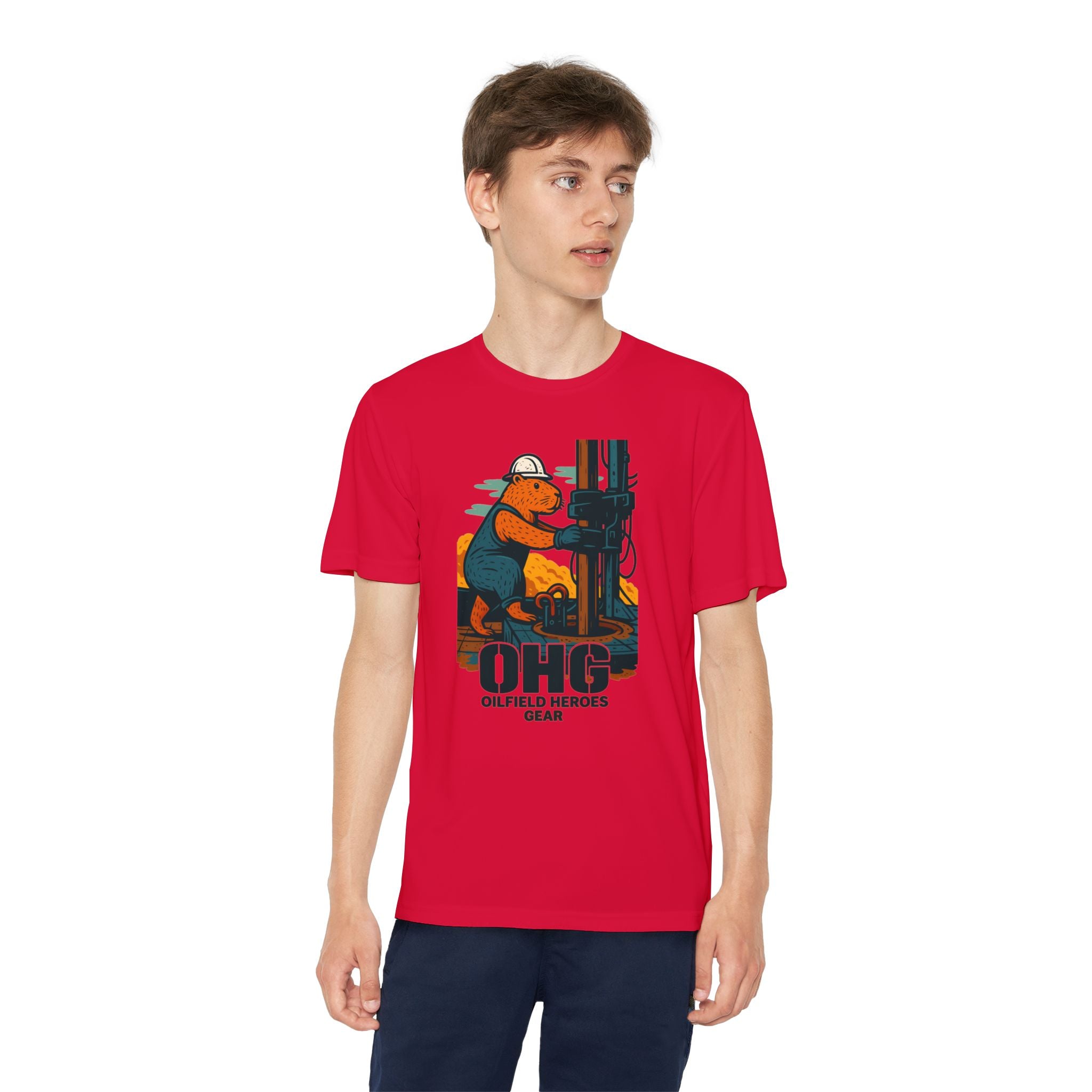 Youth Tee – 'OHG Oilfield Heroes' Drilling Crew Graphic Shirt