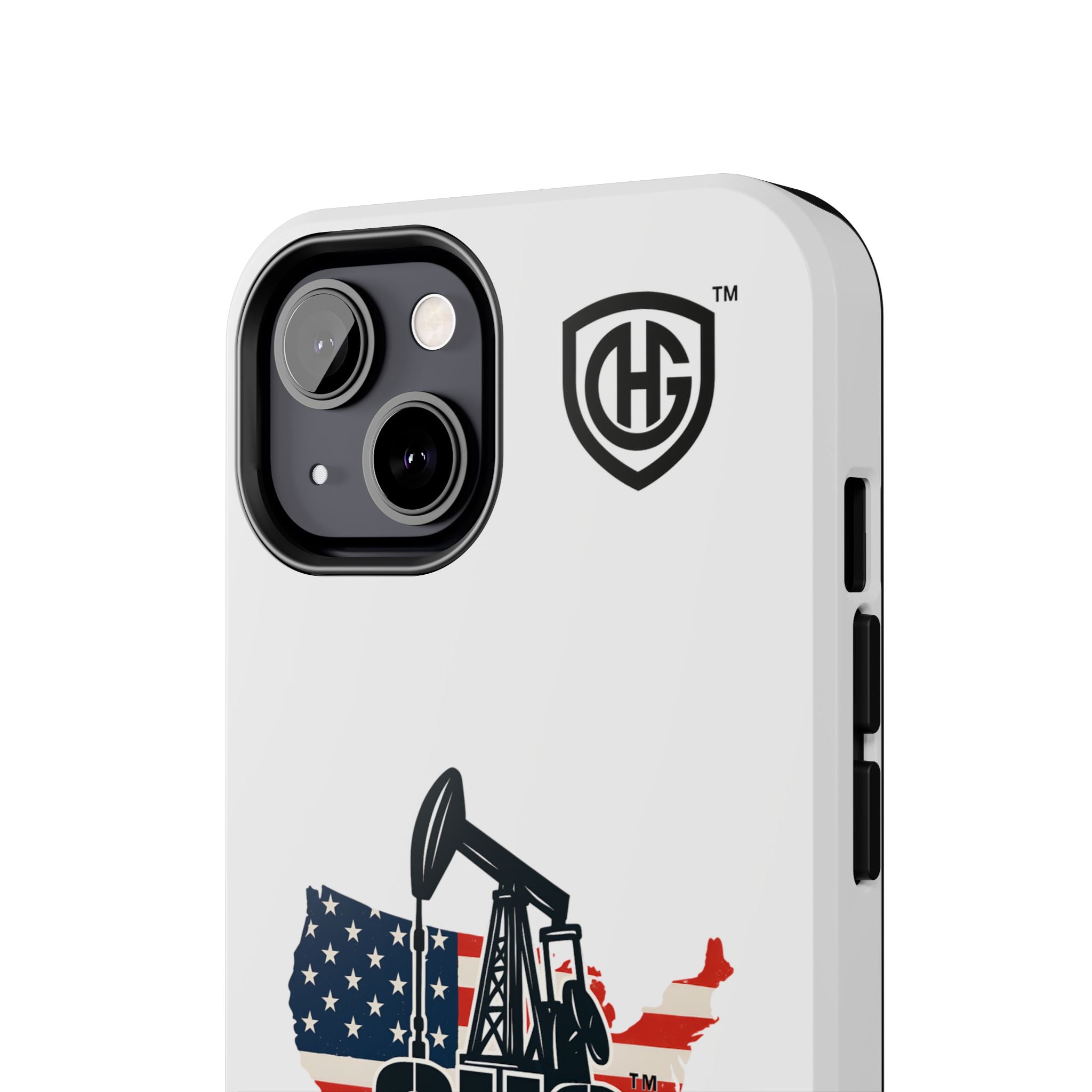Tough Phone Case — Oilfield Heroes Gear (OHG) USA Flag Pumpjack Design