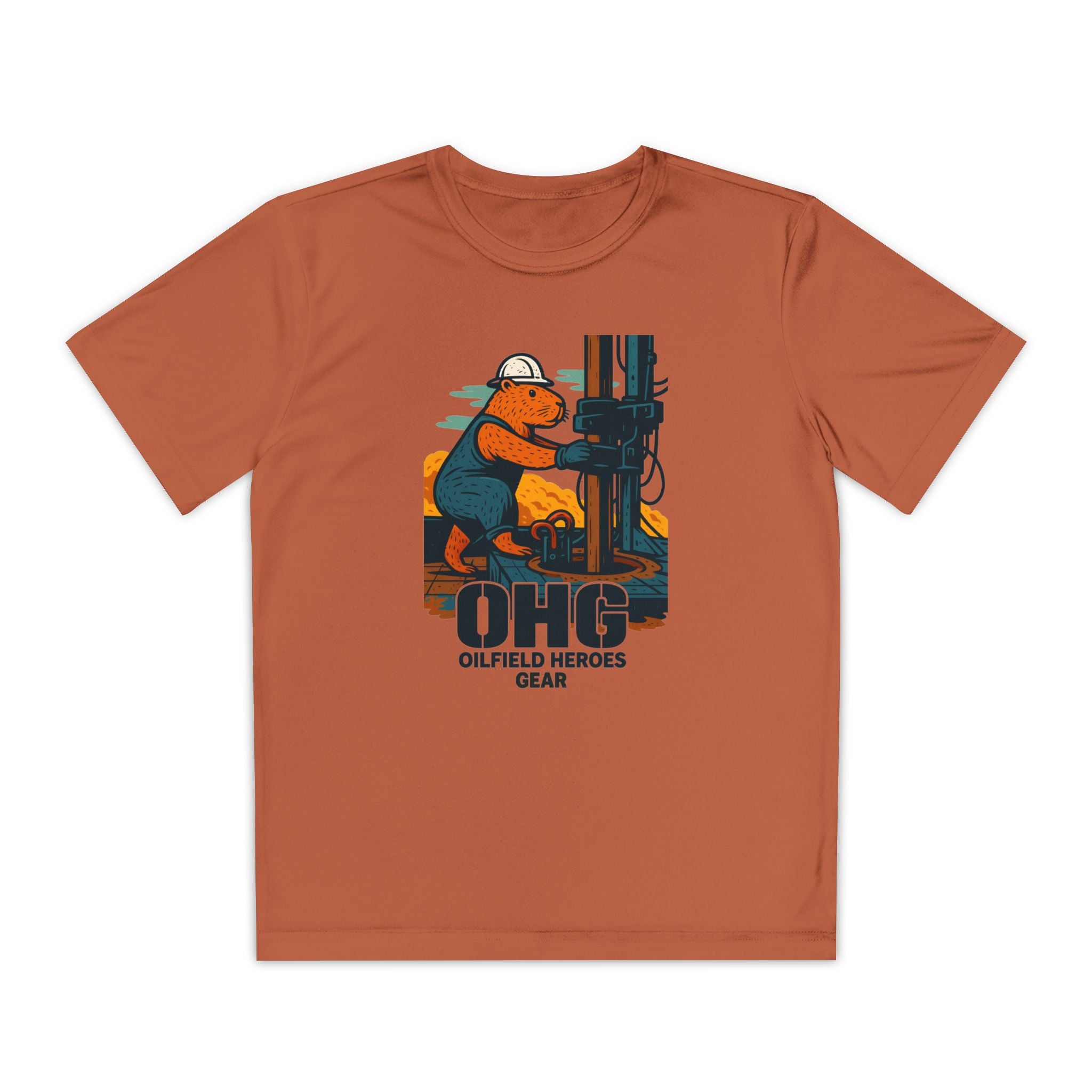 Youth Tee – 'OHG Oilfield Heroes' Drilling Crew Graphic Shirt