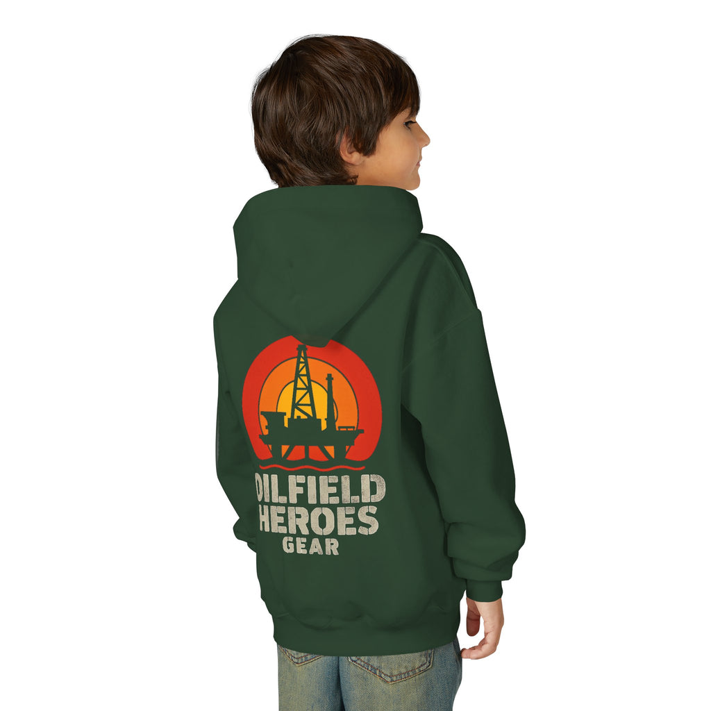 Copy of Youth Hoodie — Oilfield Heroes Gear logo & 'Oilfield Heroes' back print