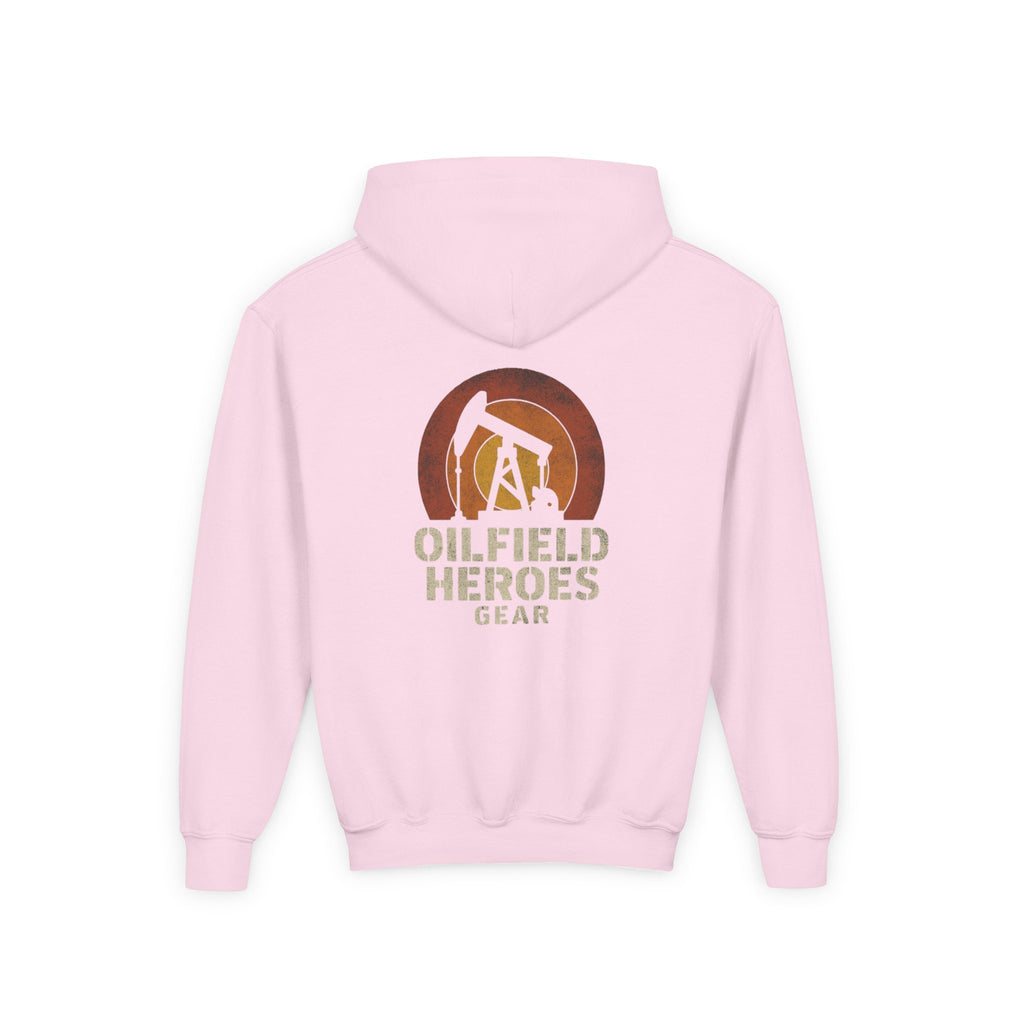Youth Hoodie — Oilfield Heroes Gear logo & 'Oilfield Heroes' back print