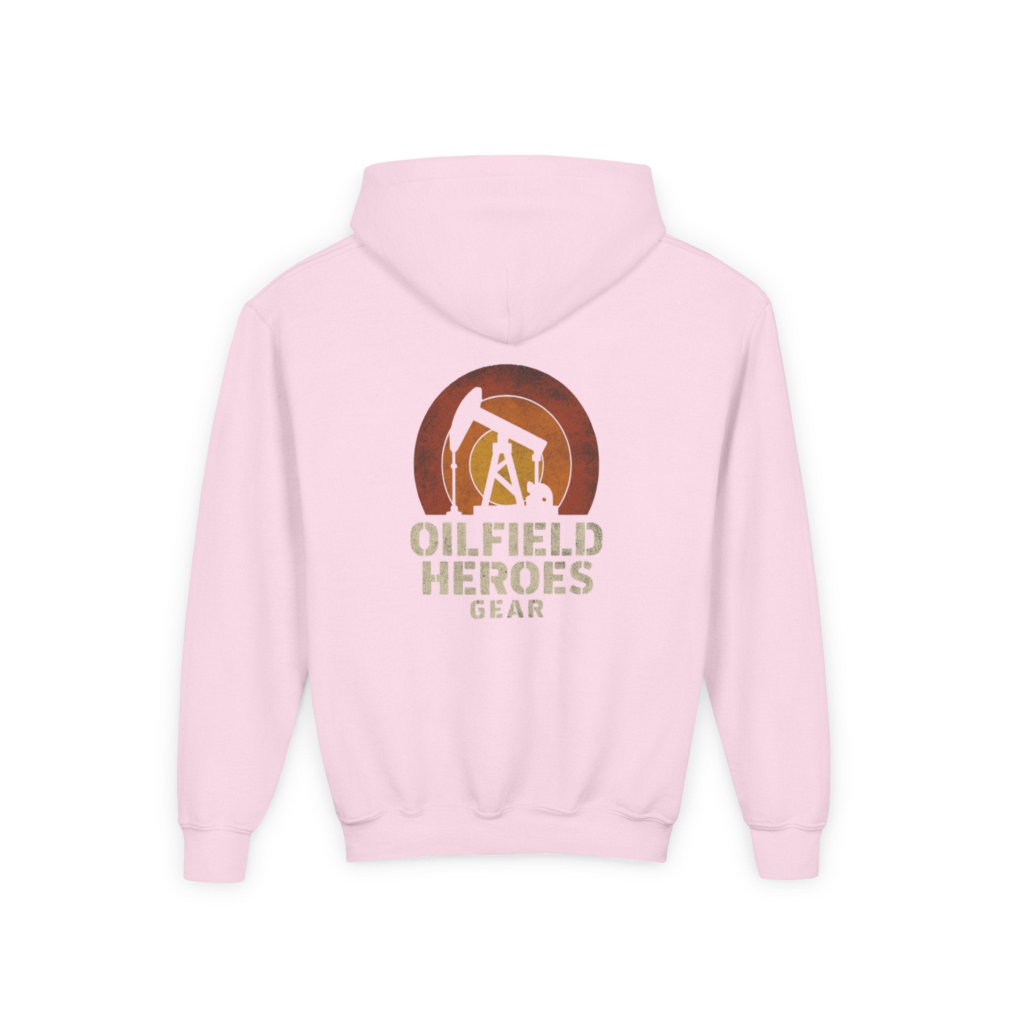 Youth Hoodie — Oilfield Heroes Gear logo & 'Oilfield Heroes' back print