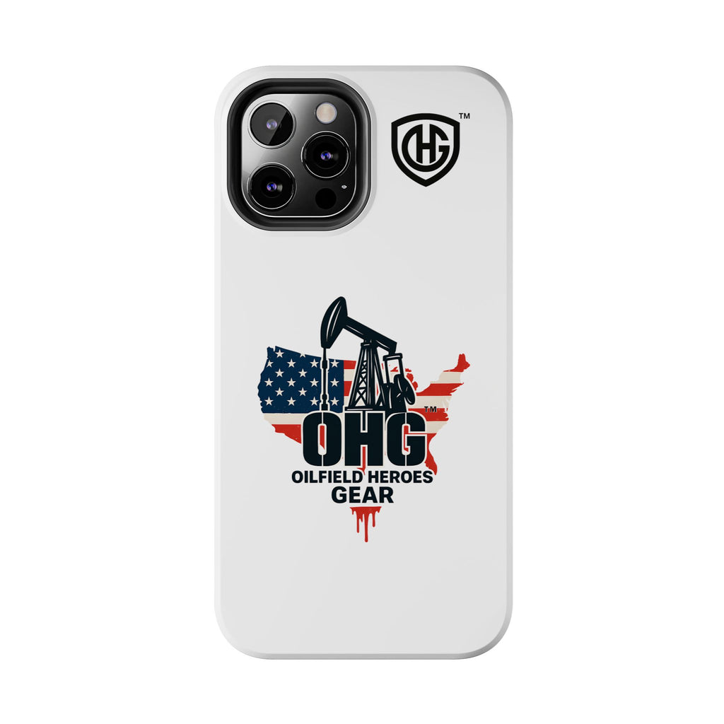 Tough Phone Case — Oilfield Heroes Gear (OHG) USA Flag Pumpjack Design