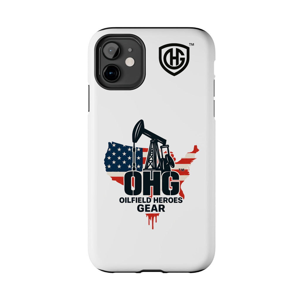 Tough Phone Case — Oilfield Heroes Gear (OHG) USA Flag Pumpjack Design