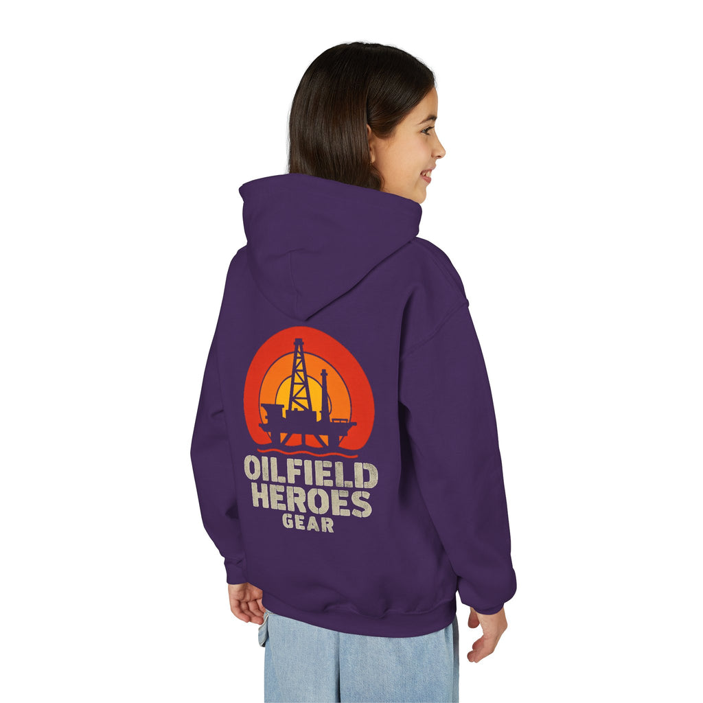 Copy of Youth Hoodie — Oilfield Heroes Gear logo & 'Oilfield Heroes' back print