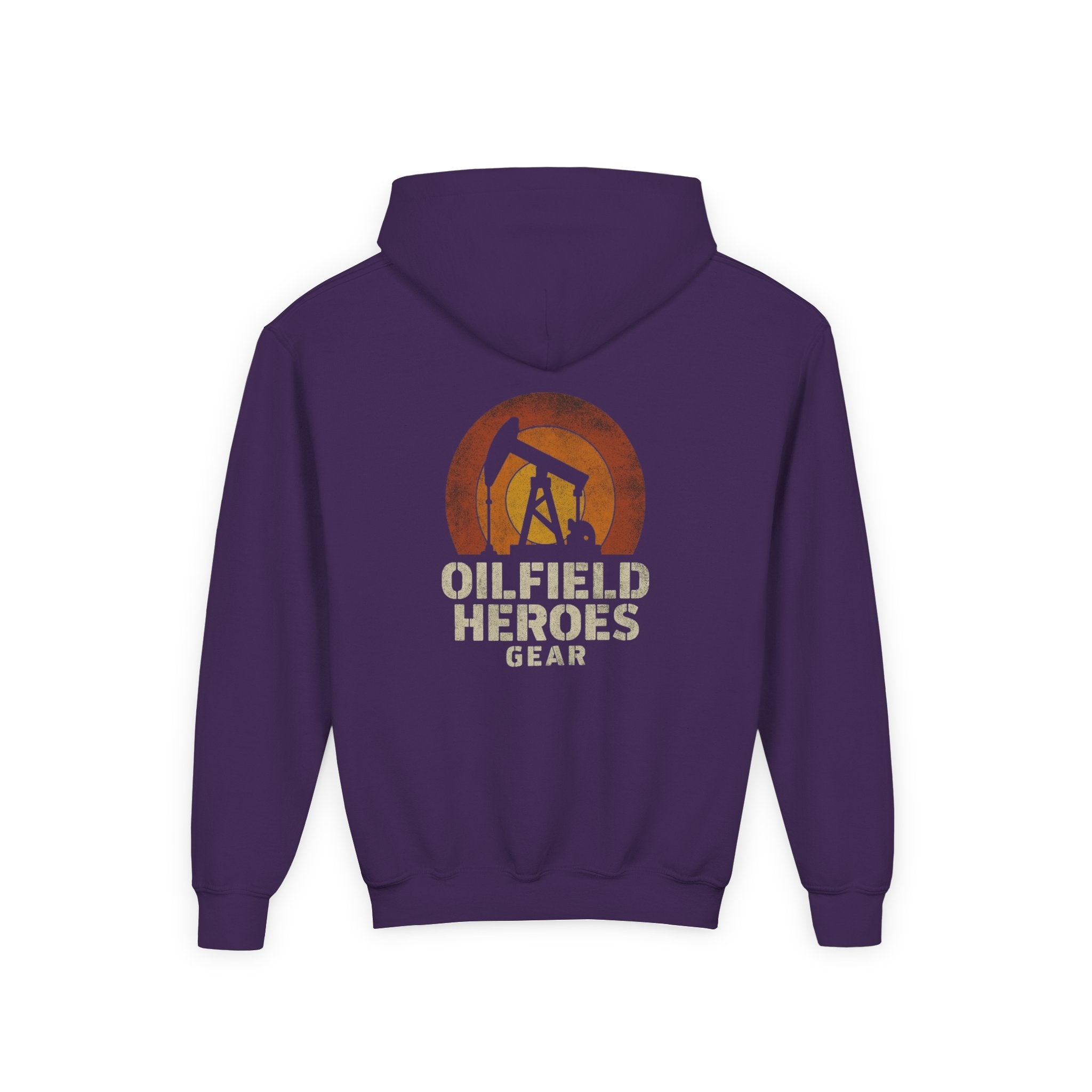 Youth Hoodie — Oilfield Heroes Gear logo & 'Oilfield Heroes' back print