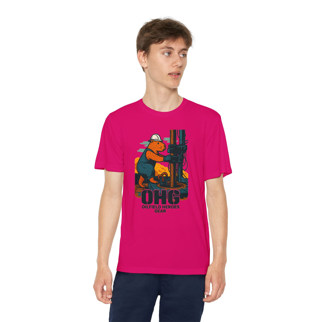 Youth Tee – 'OHG Oilfield Heroes' Drilling Crew Graphic Shirt