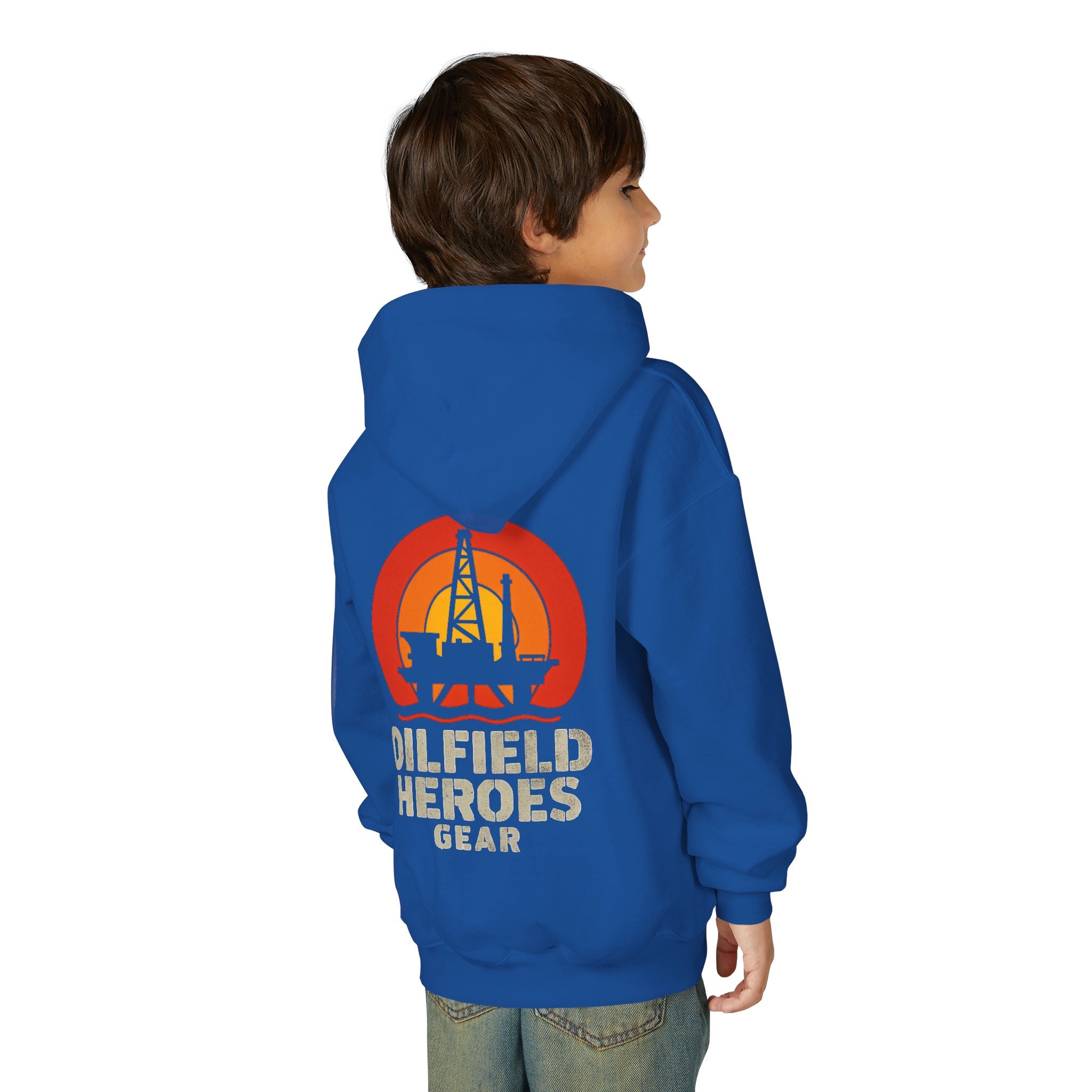 Copy of Youth Hoodie — Oilfield Heroes Gear logo & 'Oilfield Heroes' back print