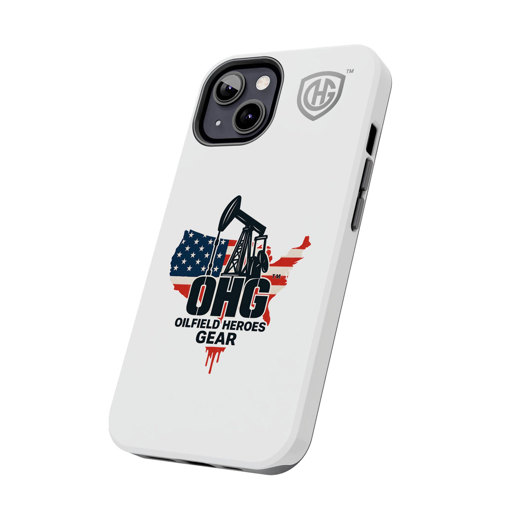 Tough Phone Case — Oilfield Heroes Gear (OHG) USA Flag Pumpjack Design