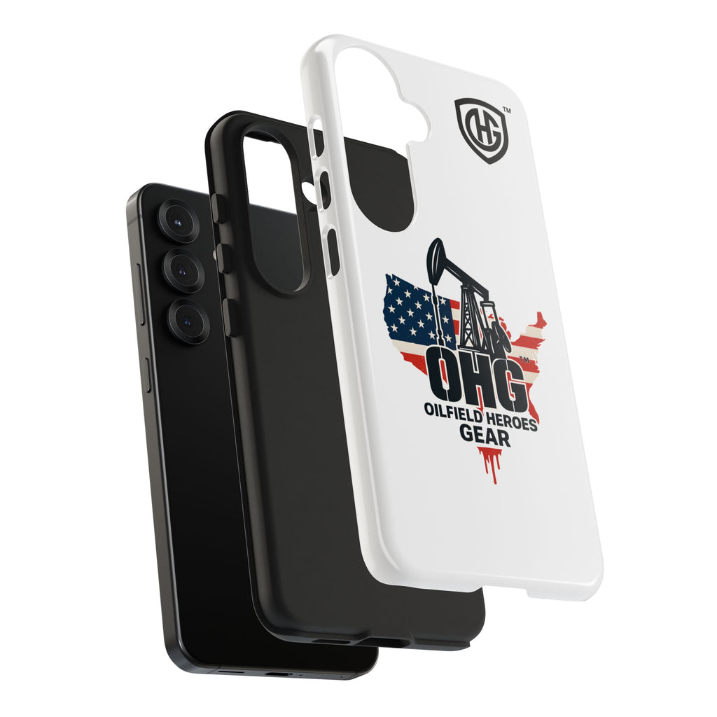 Tough Phone Case — Oilfield Heroes Gear (OHG) USA Flag Pumpjack Design