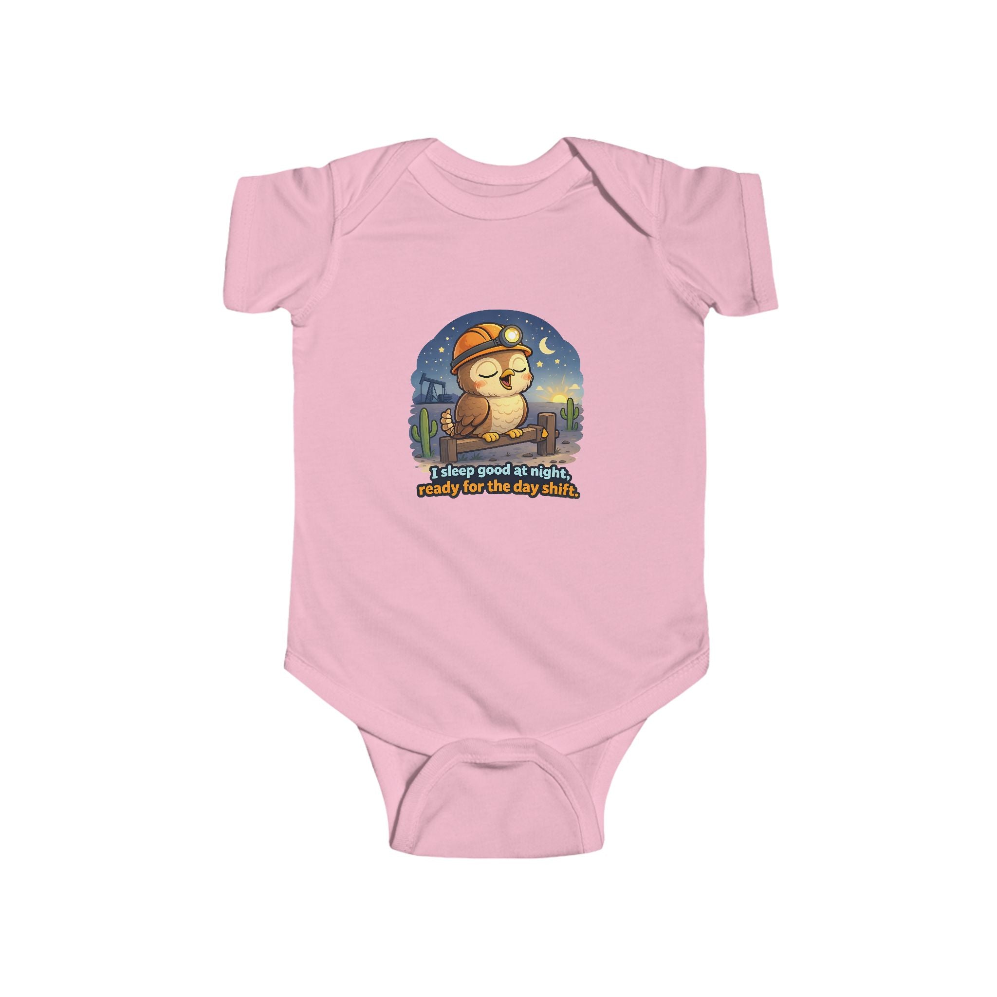 Infant Bodysuit — "Always Good Enough" Cute Nighttime Sloth Baby Onesie