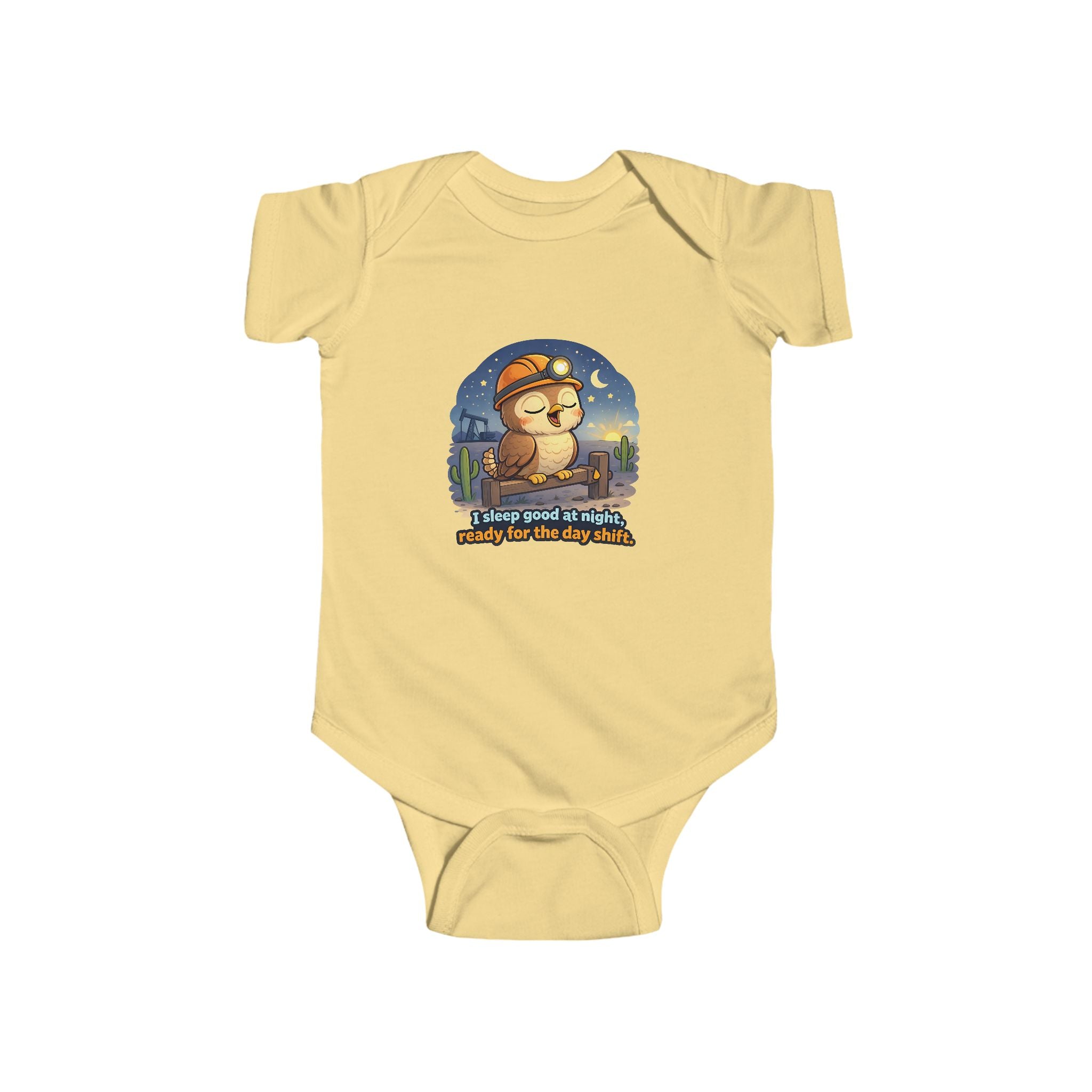 Infant Bodysuit — "Always Good Enough" Cute Nighttime Sloth Baby Onesie