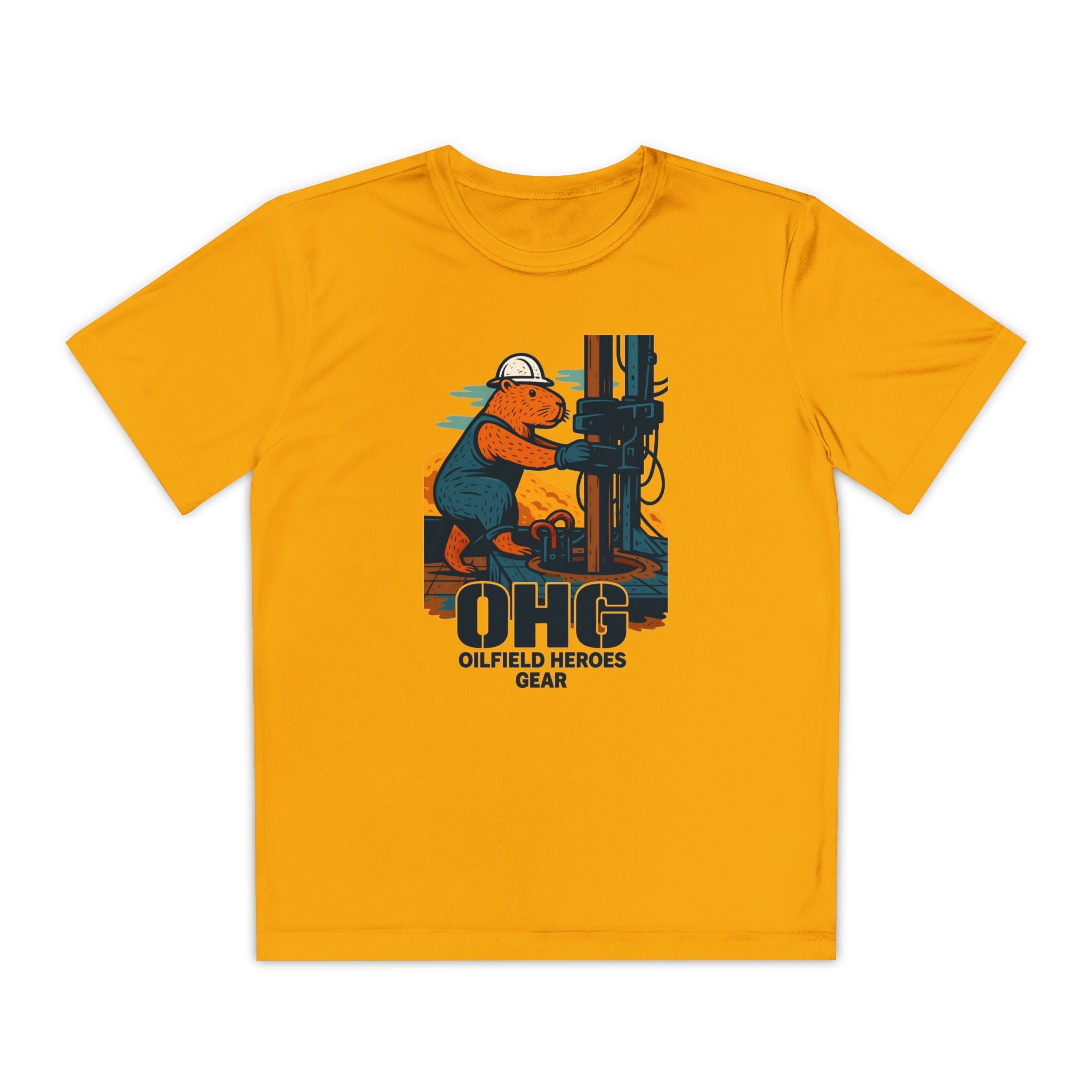 Youth Tee – 'OHG Oilfield Heroes' Drilling Crew Graphic Shirt