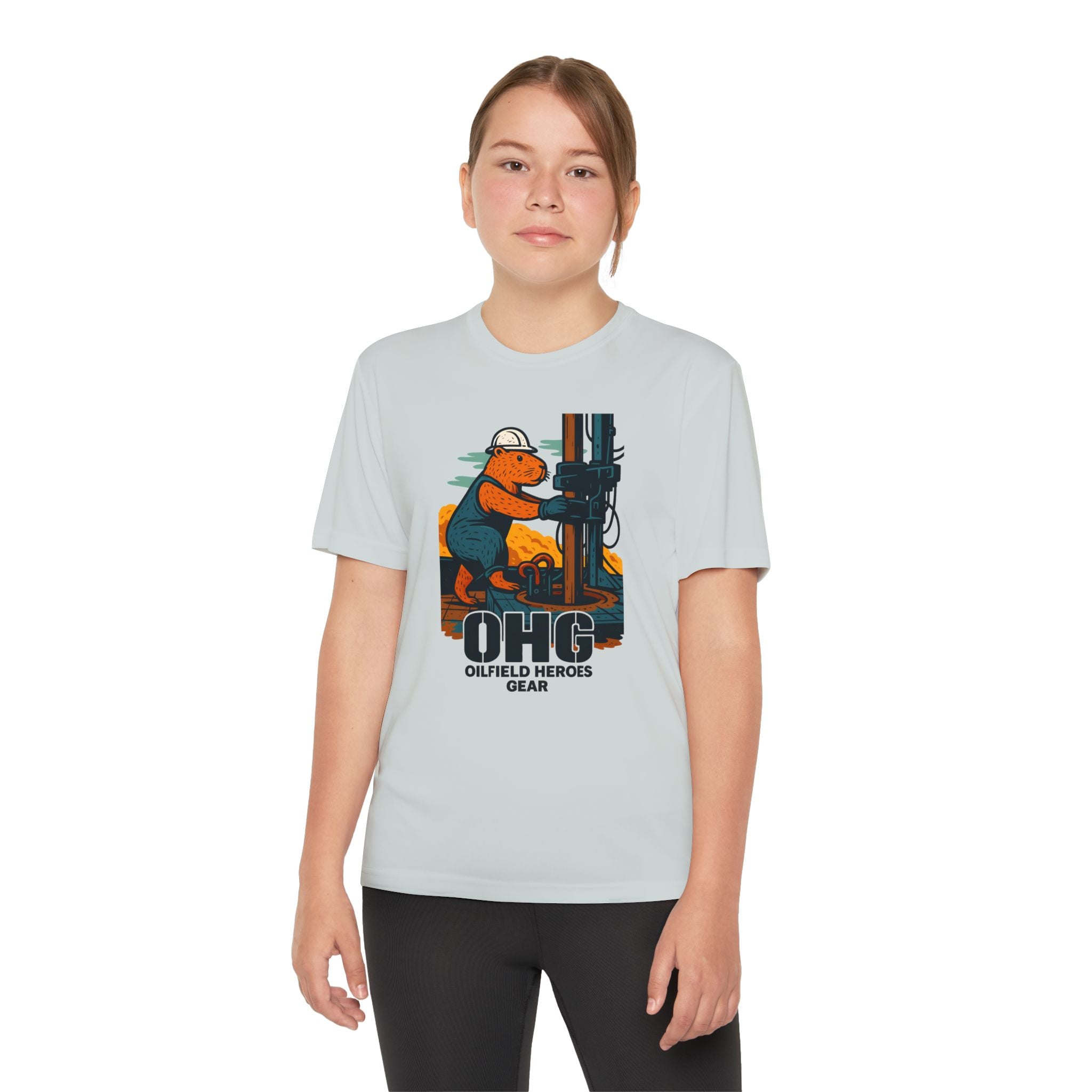 Youth Tee – 'OHG Oilfield Heroes' Drilling Crew Graphic Shirt