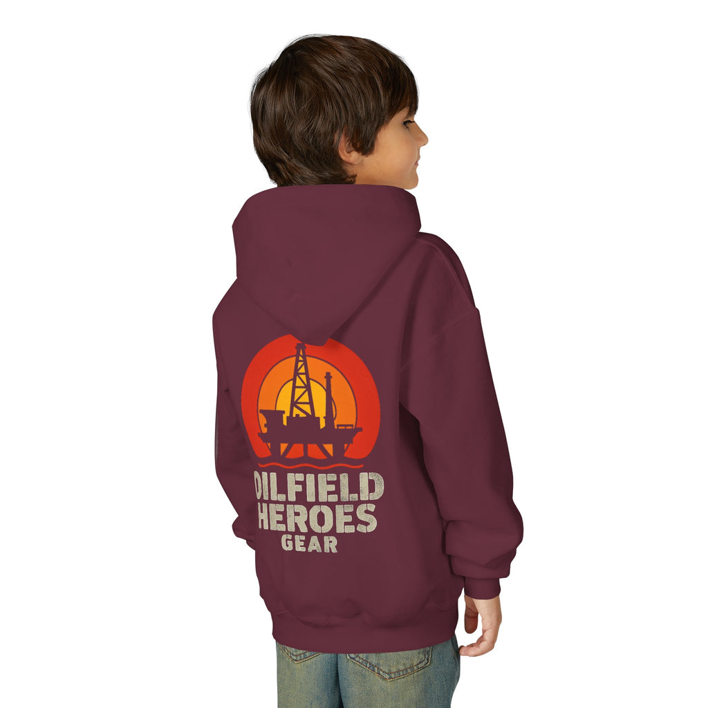 Copy of Youth Hoodie — Oilfield Heroes Gear logo & 'Oilfield Heroes' back print