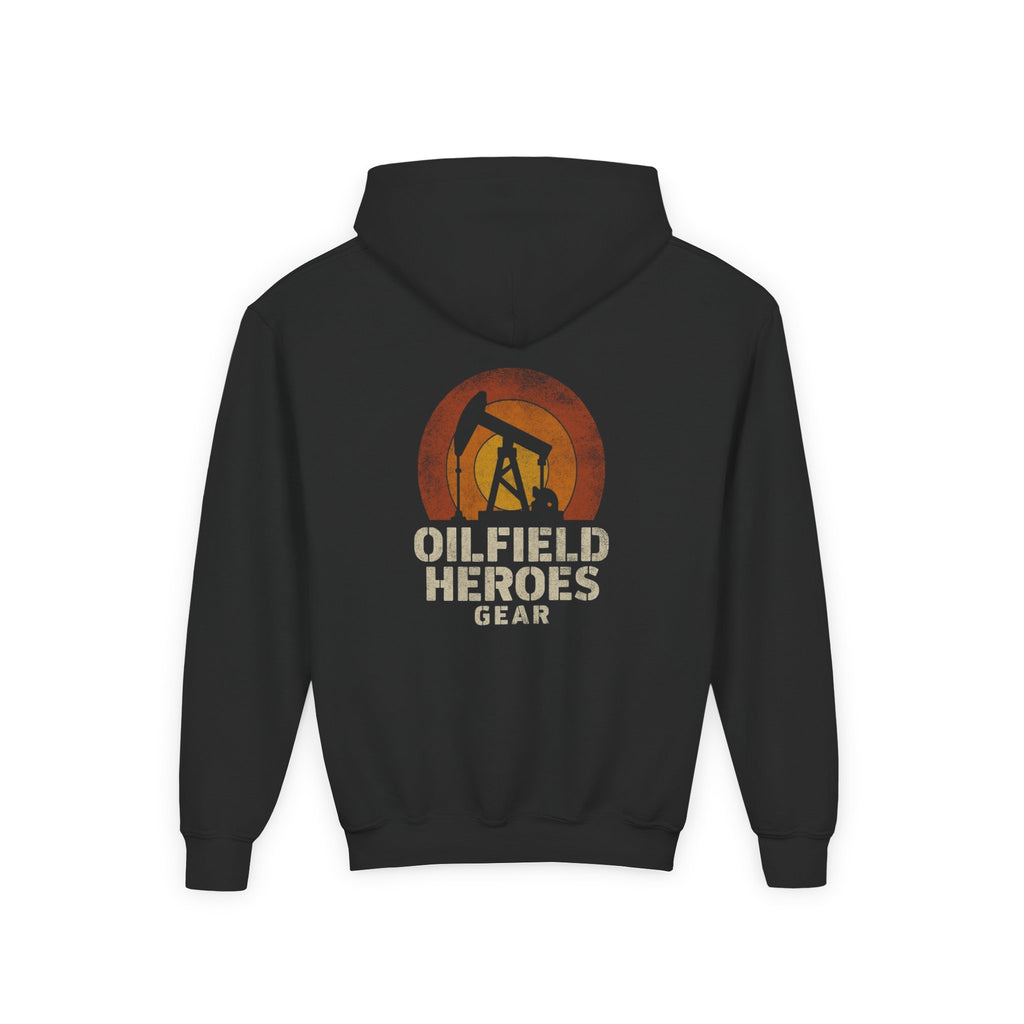 Youth Hoodie — Oilfield Heroes Gear logo & 'Oilfield Heroes' back print