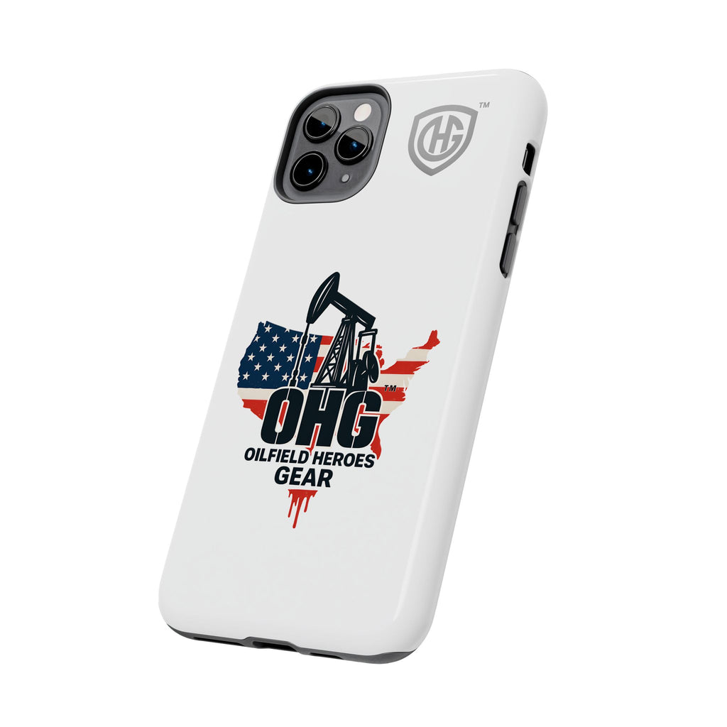 Tough Phone Case — Oilfield Heroes Gear (OHG) USA Flag Pumpjack Design