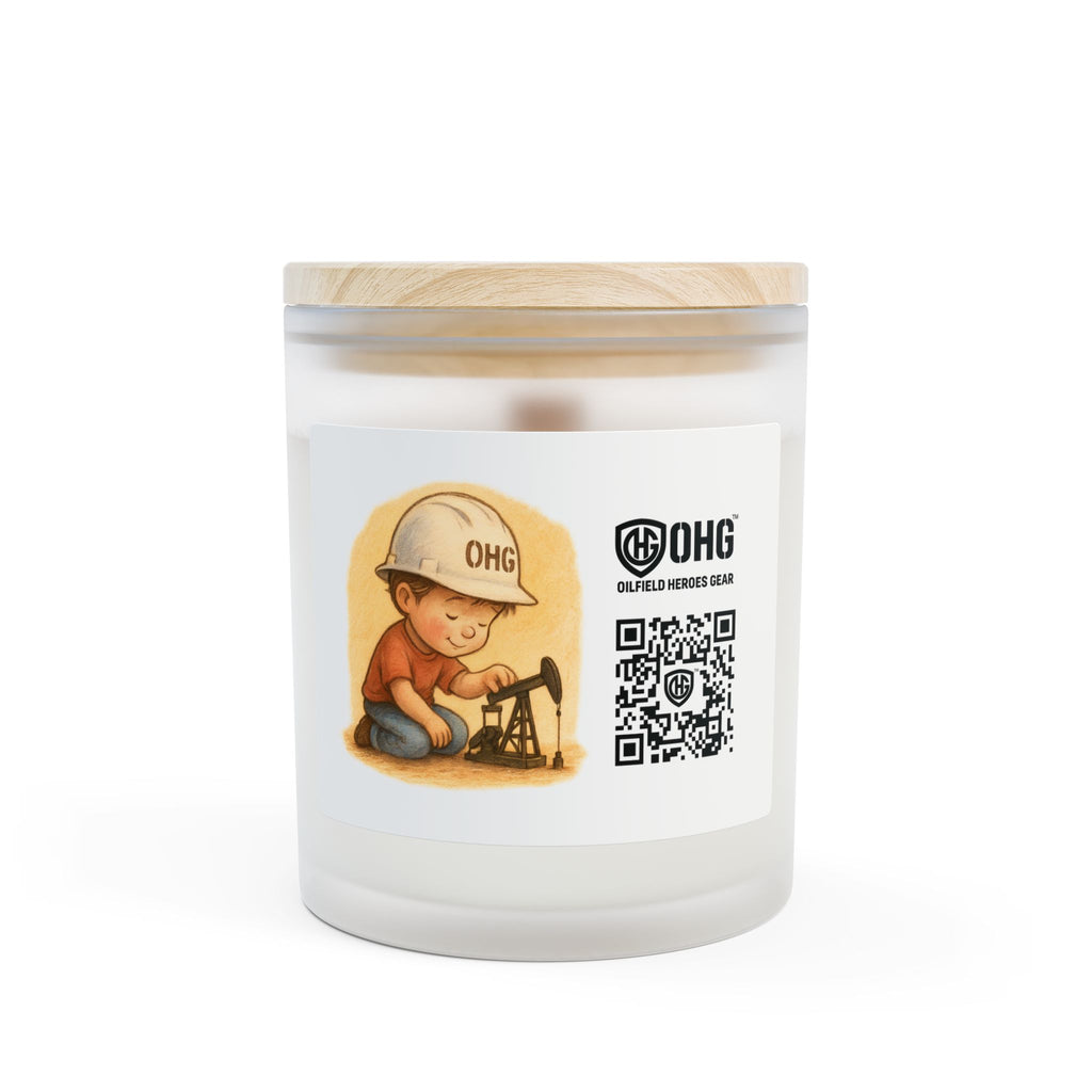 OHG Oilfield Kid™ – Home Light Candle (Frosted Glass 11oz)