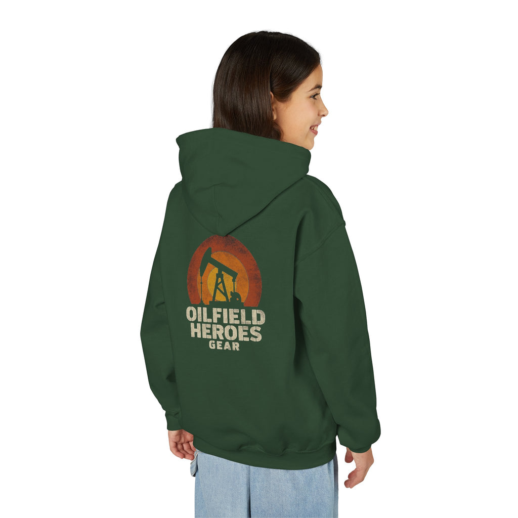 Youth Hoodie — Oilfield Heroes Gear logo & 'Oilfield Heroes' back print