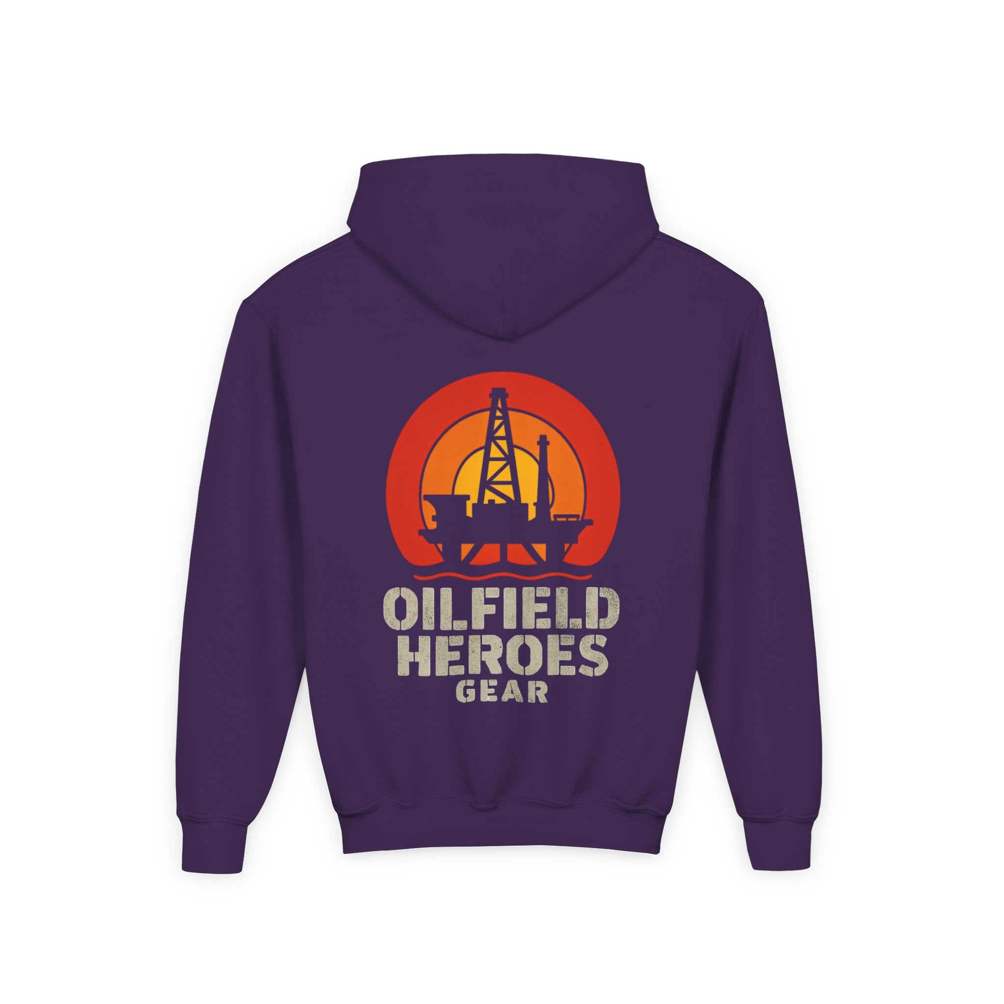 Copy of Youth Hoodie — Oilfield Heroes Gear logo & 'Oilfield Heroes' back print