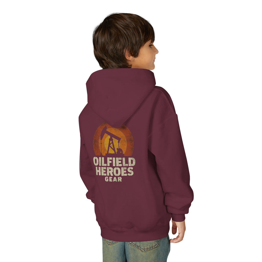 Youth Hoodie — Oilfield Heroes Gear logo & 'Oilfield Heroes' back print