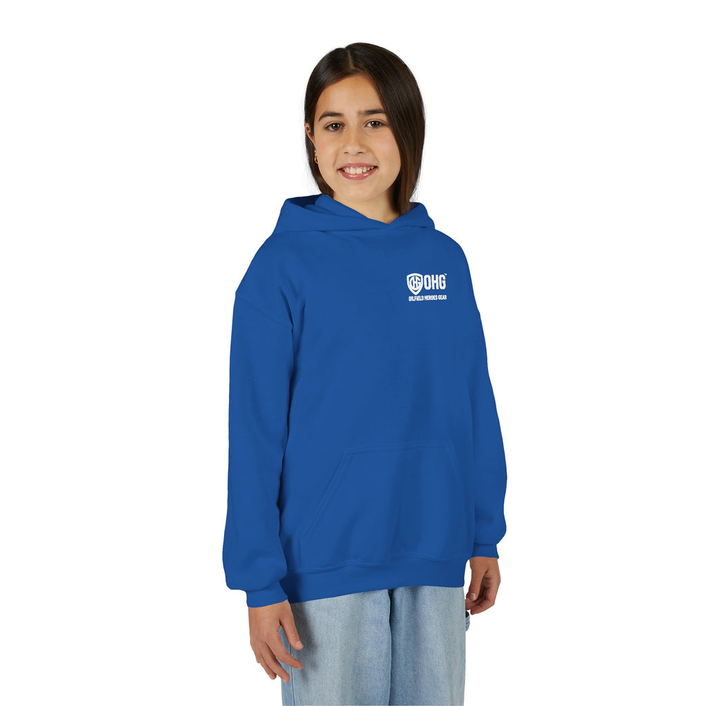 Youth Hoodie — Oilfield Heroes Gear logo & 'Oilfield Heroes' back print