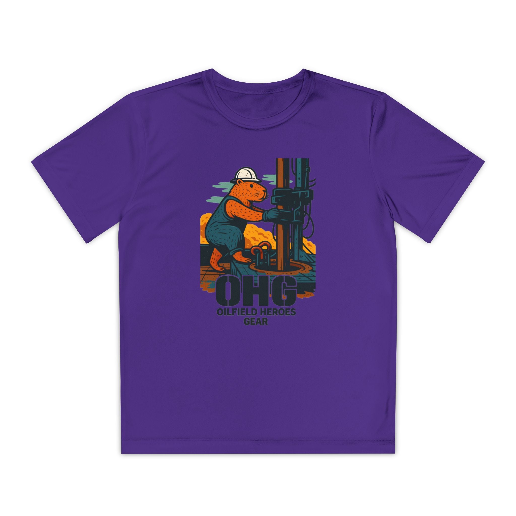 Youth Tee – 'OHG Oilfield Heroes' Drilling Crew Graphic Shirt