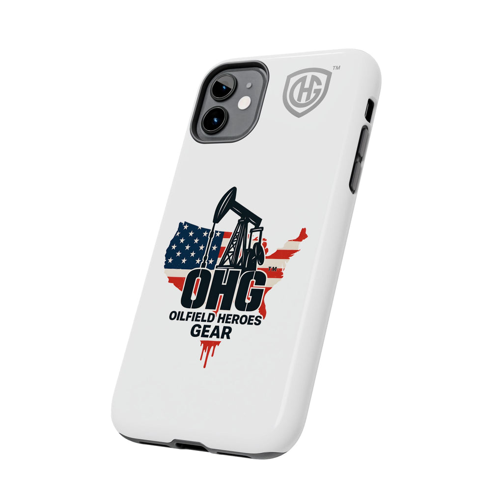 Tough Phone Case — Oilfield Heroes Gear (OHG) USA Flag Pumpjack Design