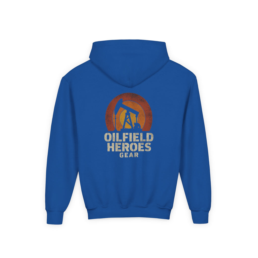 Youth Hoodie — Oilfield Heroes Gear logo & 'Oilfield Heroes' back print