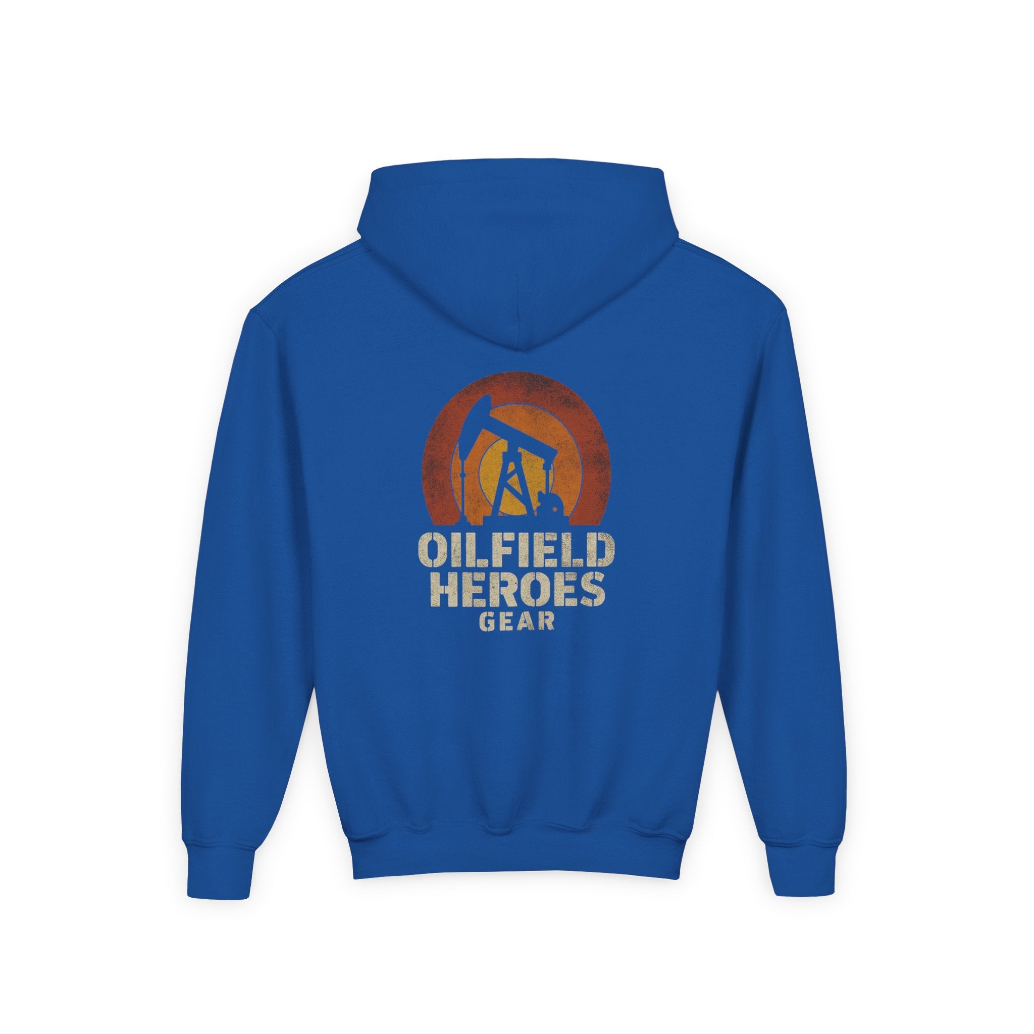 Youth Hoodie — Oilfield Heroes Gear logo & 'Oilfield Heroes' back print