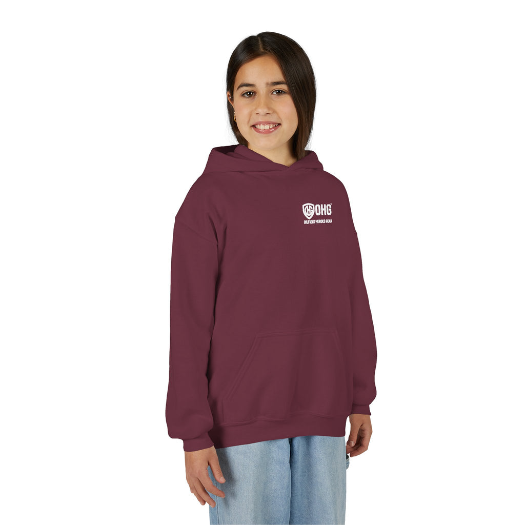 Copy of Youth Hoodie — Oilfield Heroes Gear logo & 'Oilfield Heroes' back print