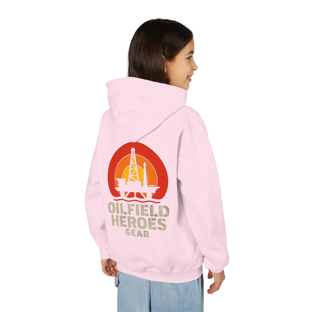 Copy of Youth Hoodie — Oilfield Heroes Gear logo & 'Oilfield Heroes' back print