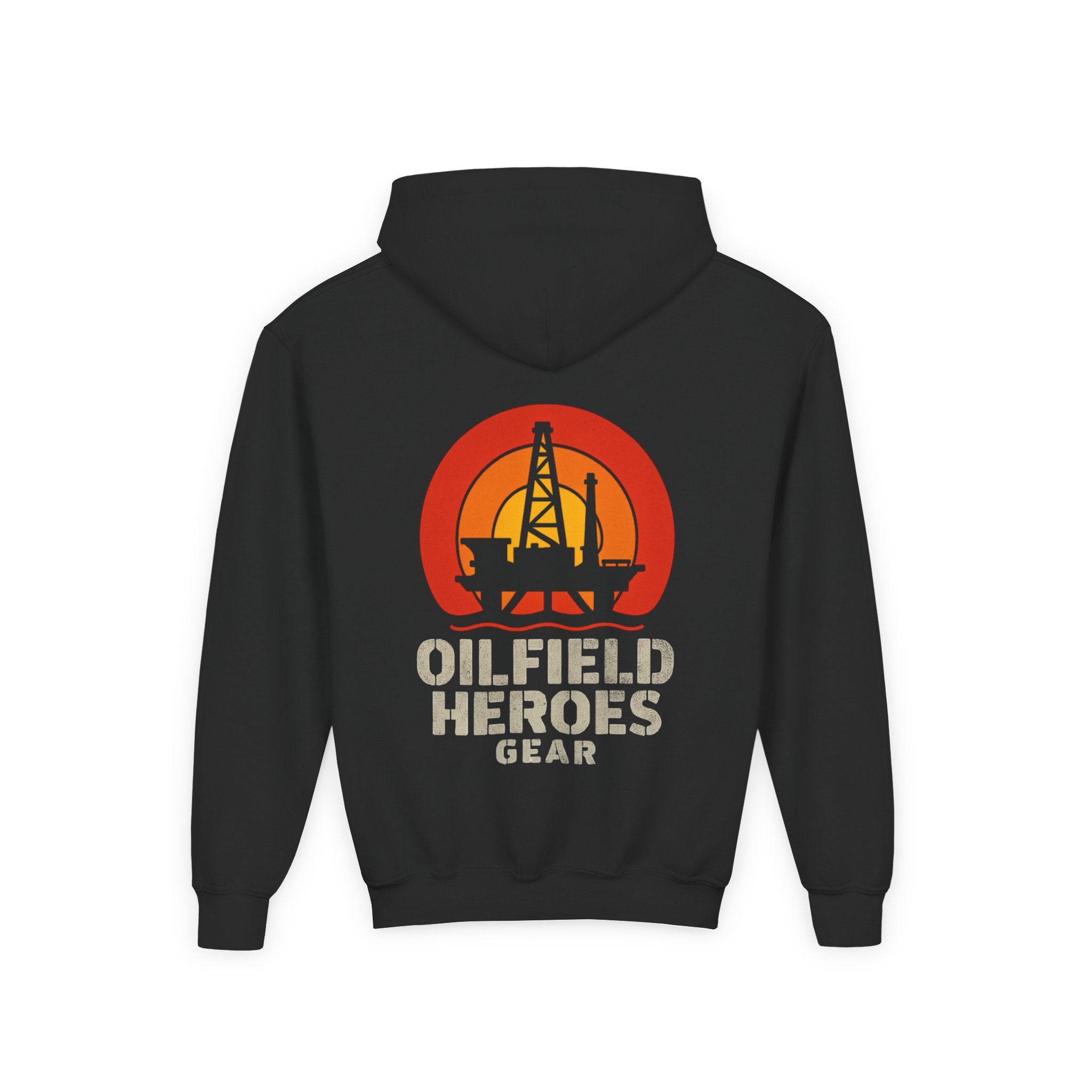 Copy of Youth Hoodie — Oilfield Heroes Gear logo & 'Oilfield Heroes' back print