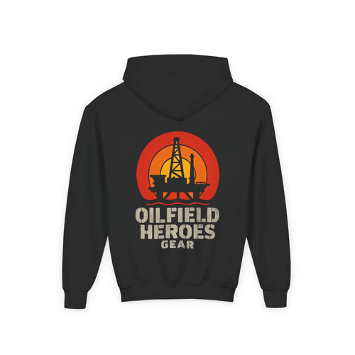 Copy of Youth Hoodie — Oilfield Heroes Gear logo & 'Oilfield Heroes' back print