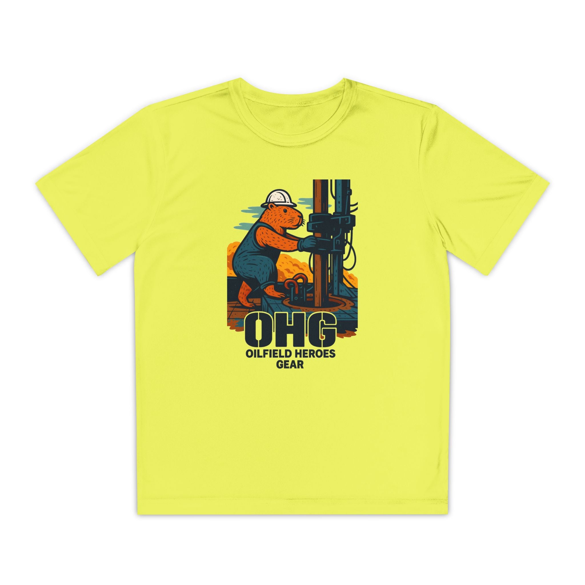 Youth Tee – 'OHG Oilfield Heroes' Drilling Crew Graphic Shirt