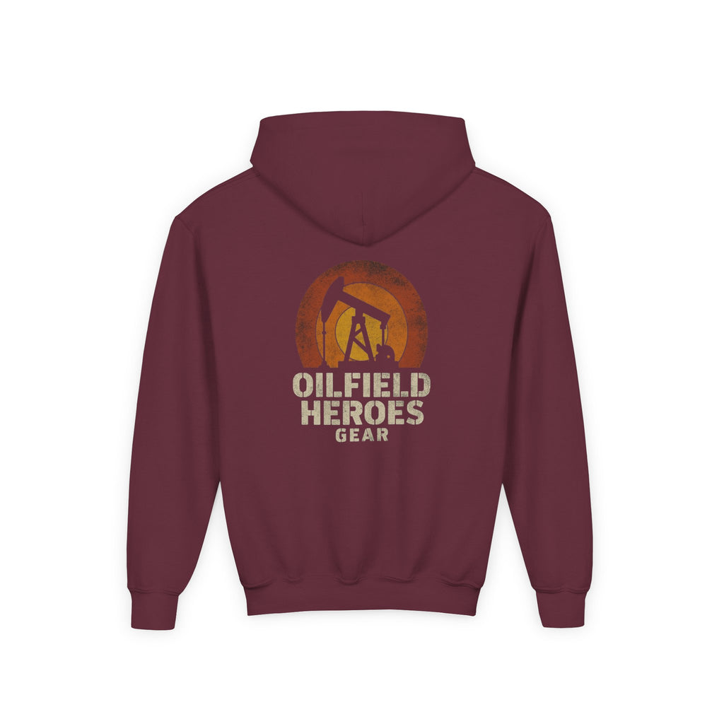 Youth Hoodie — Oilfield Heroes Gear logo & 'Oilfield Heroes' back print