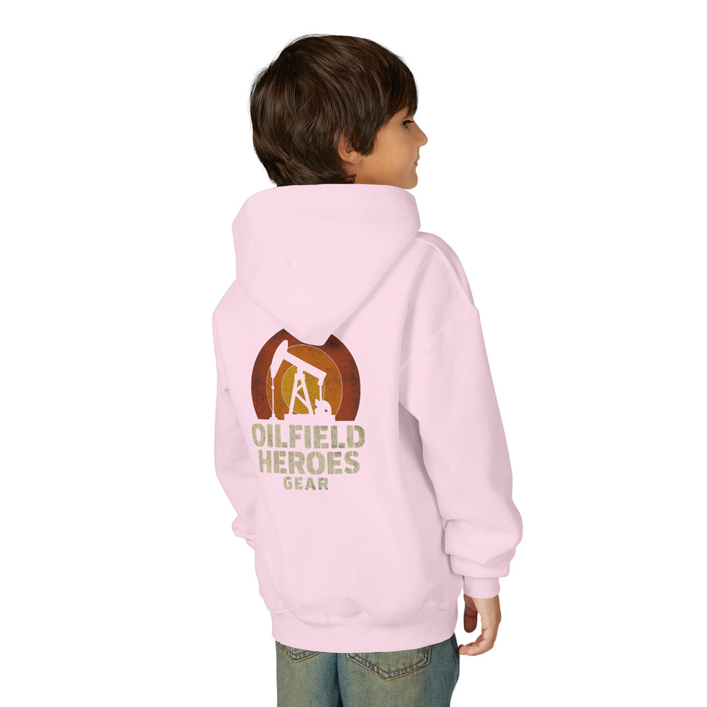 Youth Hoodie — Oilfield Heroes Gear logo & 'Oilfield Heroes' back print