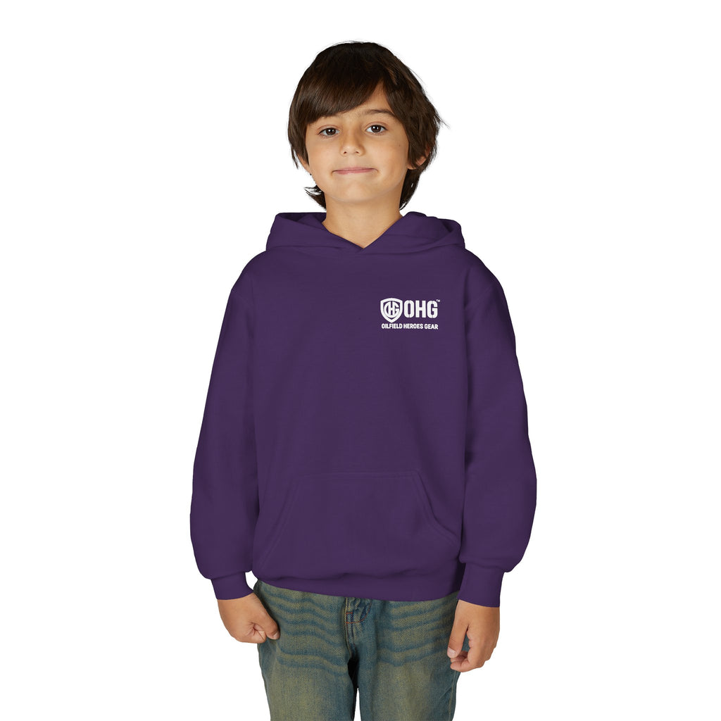 Copy of Youth Hoodie — Oilfield Heroes Gear logo & 'Oilfield Heroes' back print