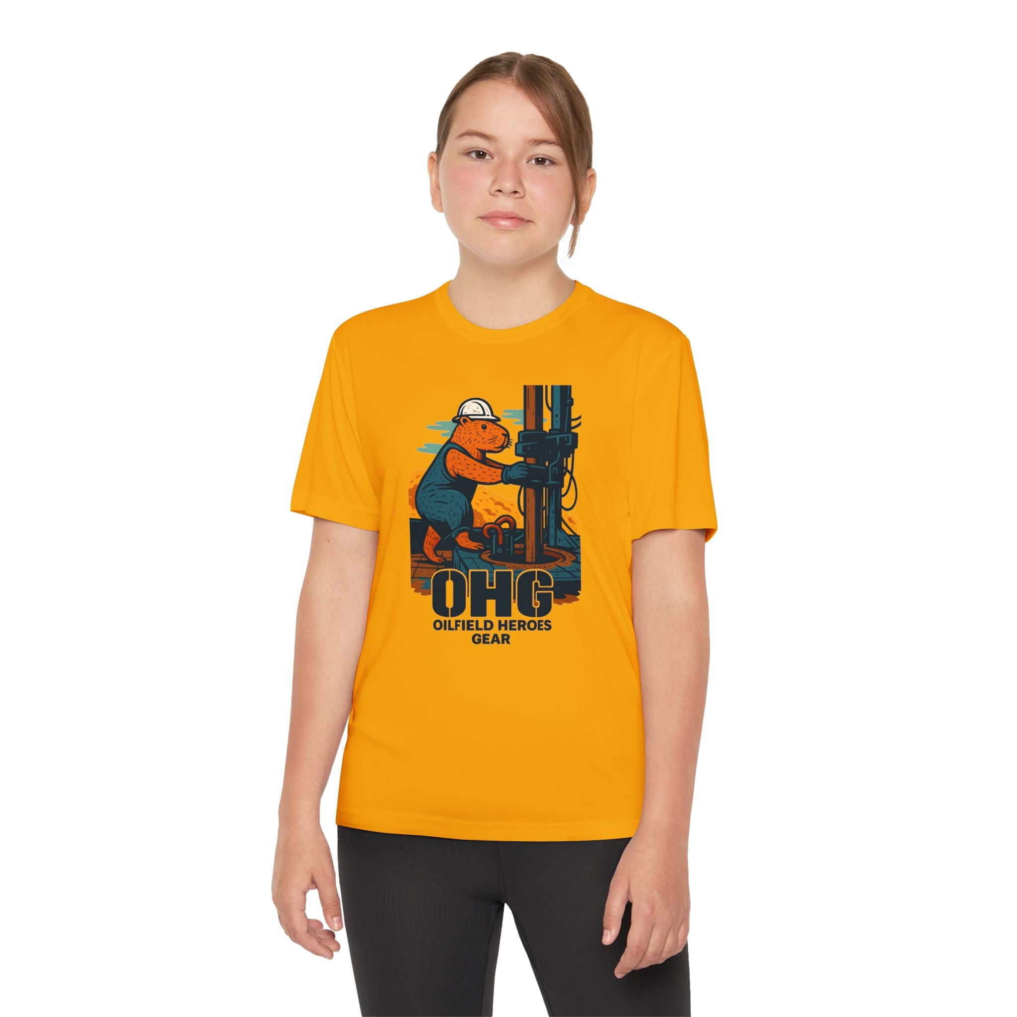 Youth Tee – 'OHG Oilfield Heroes' Drilling Crew Graphic Shirt
