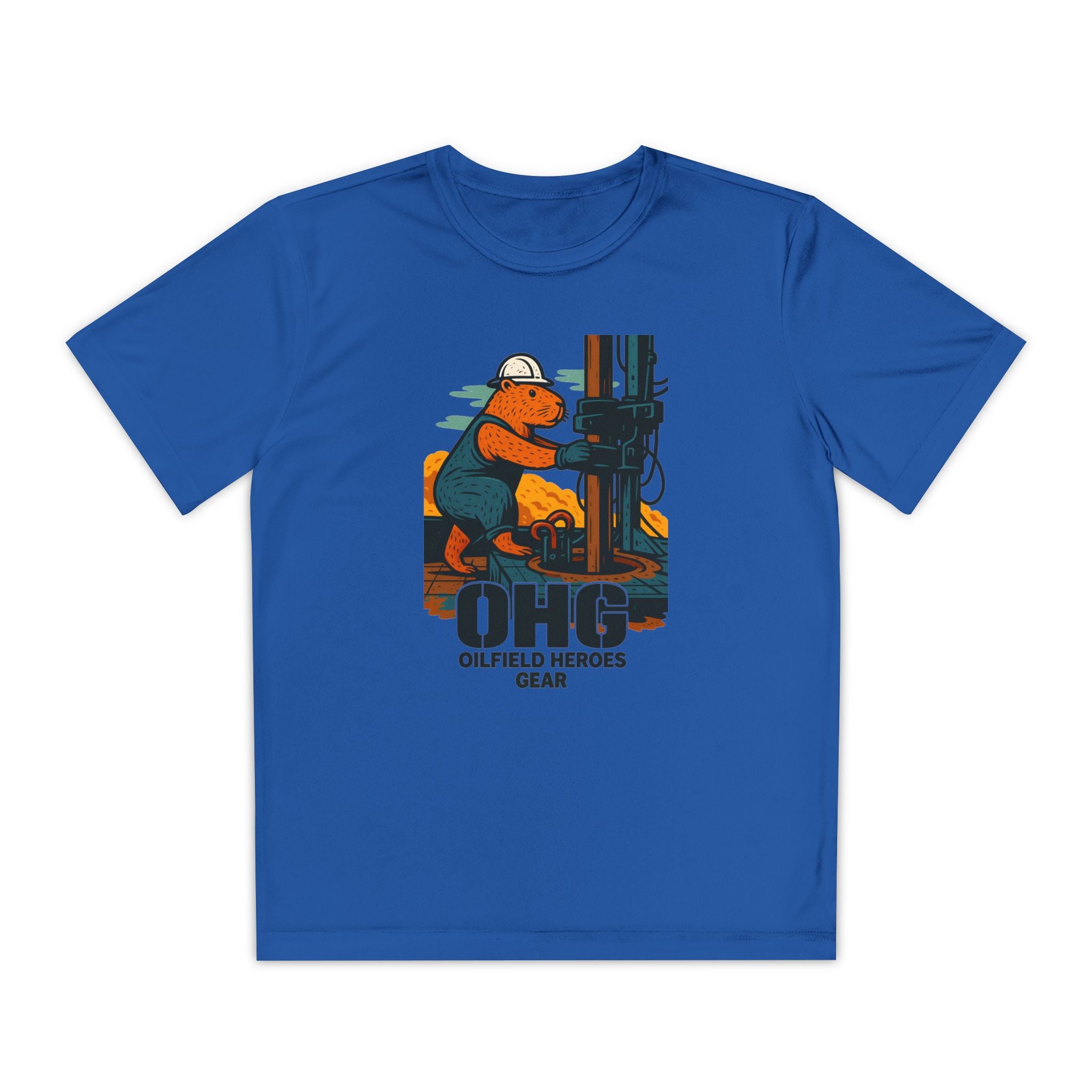 Youth Tee – 'OHG Oilfield Heroes' Drilling Crew Graphic Shirt