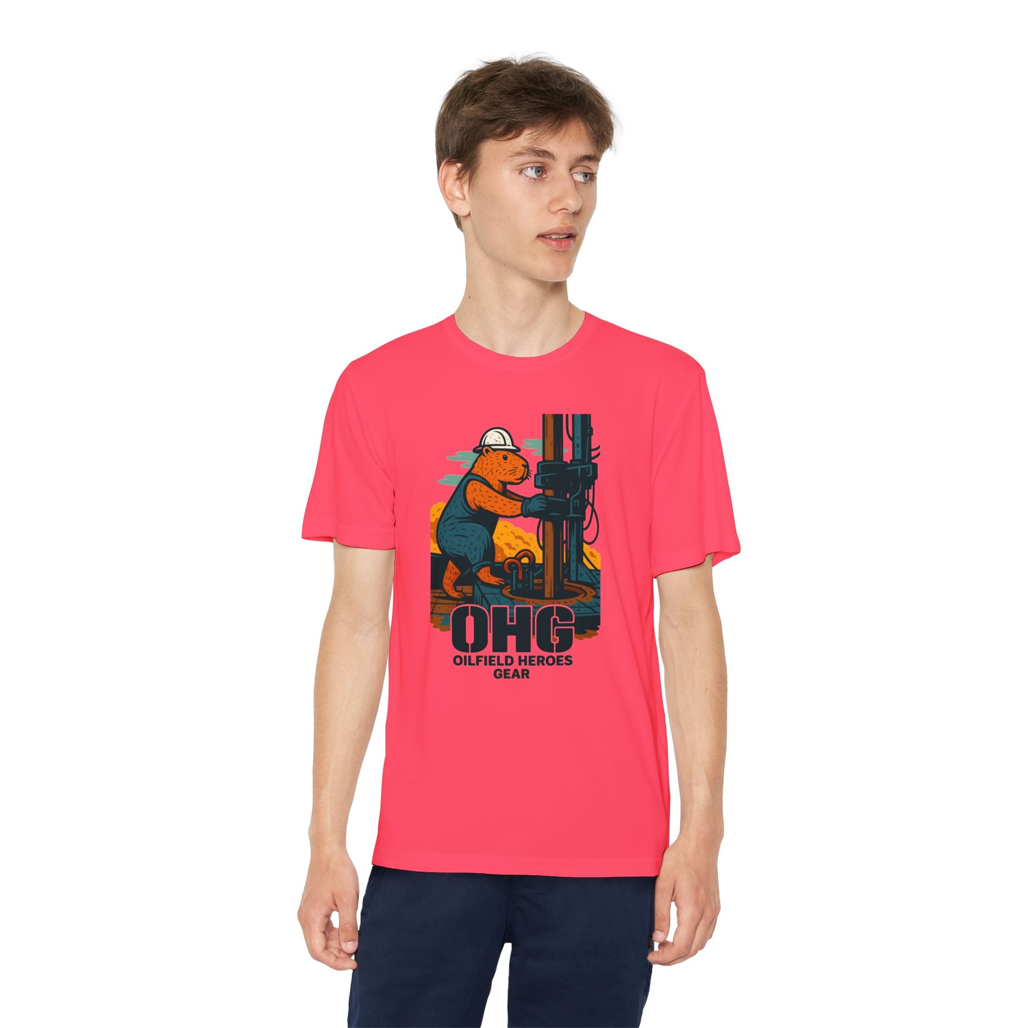 Youth Tee – 'OHG Oilfield Heroes' Drilling Crew Graphic Shirt