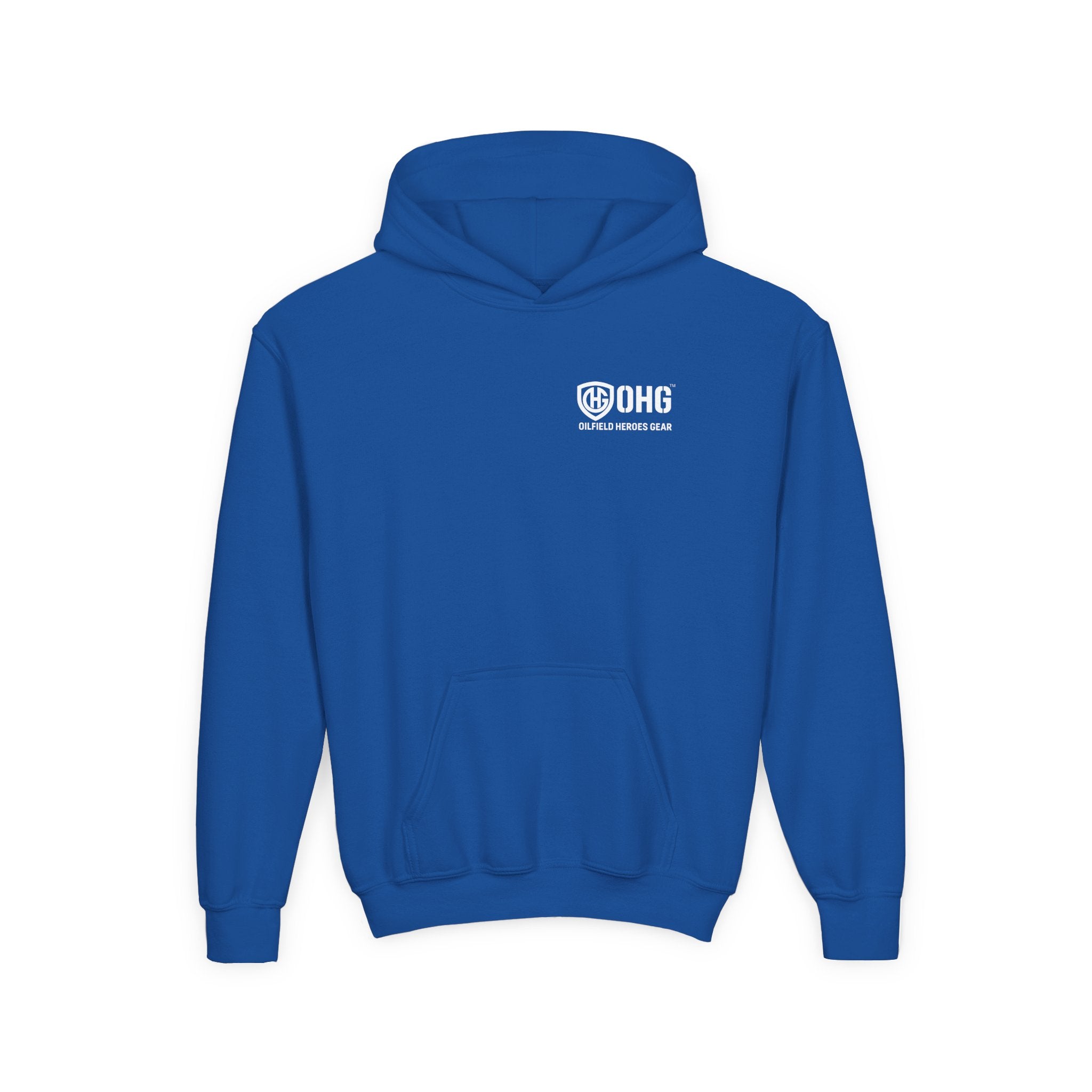 Youth Hoodie — Oilfield Heroes Gear logo & 'Oilfield Heroes' back print