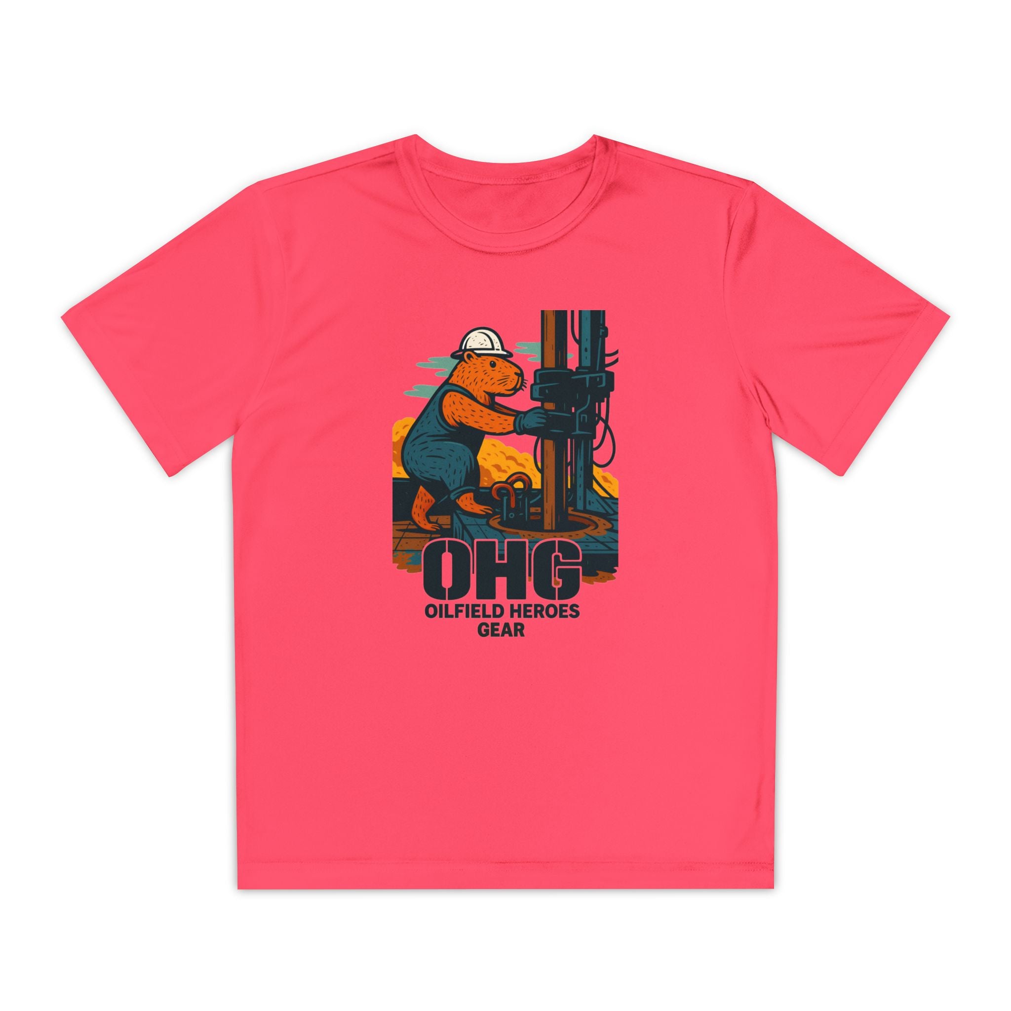 Youth Tee – 'OHG Oilfield Heroes' Drilling Crew Graphic Shirt