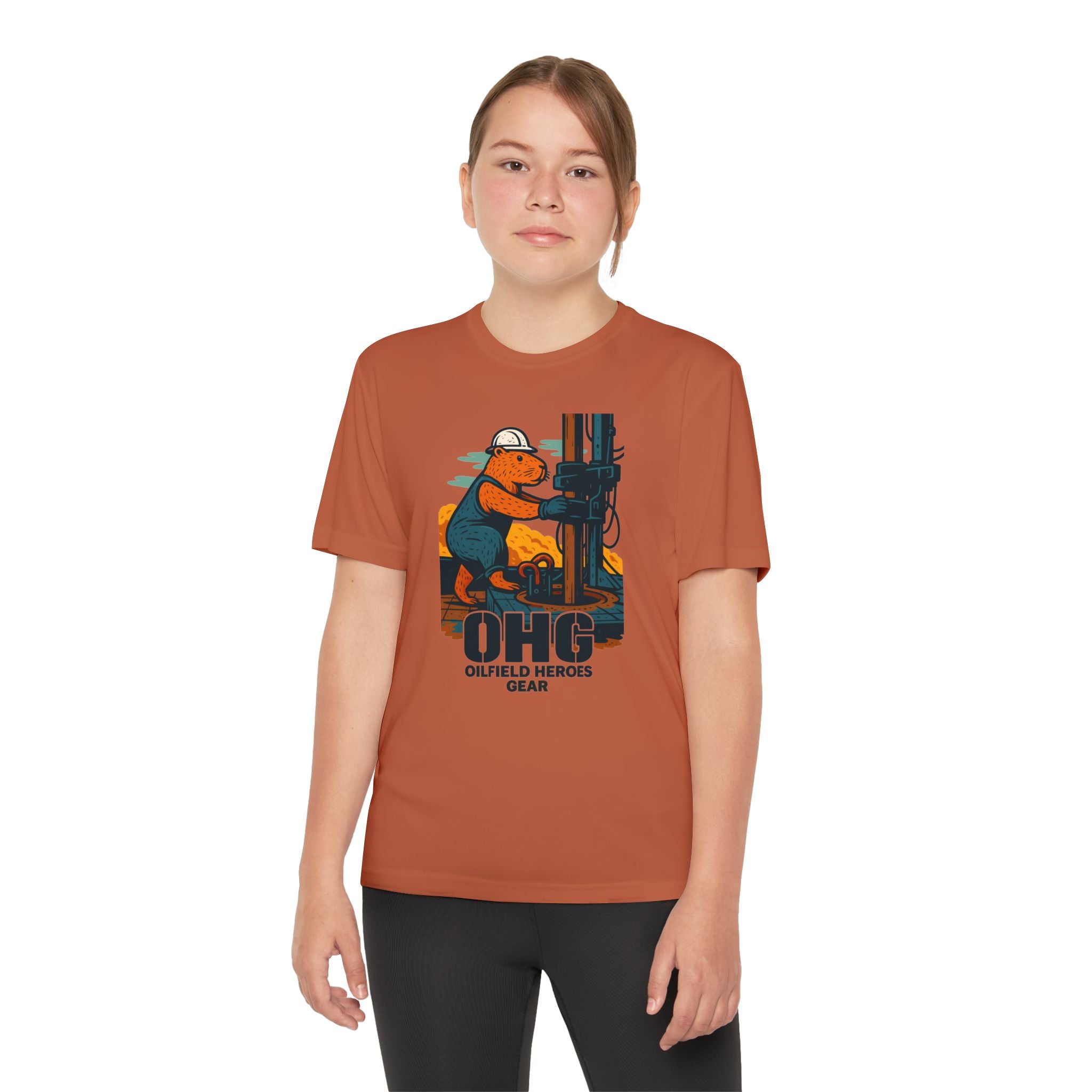 Youth Tee – 'OHG Oilfield Heroes' Drilling Crew Graphic Shirt