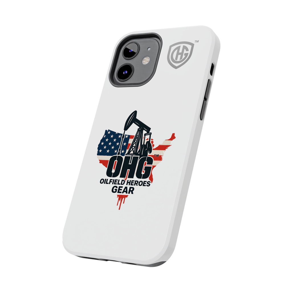 Tough Phone Case — Oilfield Heroes Gear (OHG) USA Flag Pumpjack Design