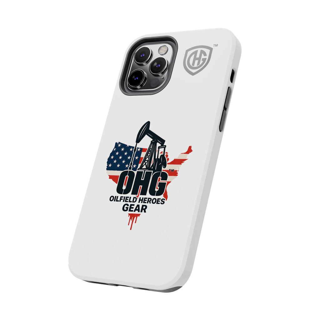 Tough Phone Case — Oilfield Heroes Gear (OHG) USA Flag Pumpjack Design