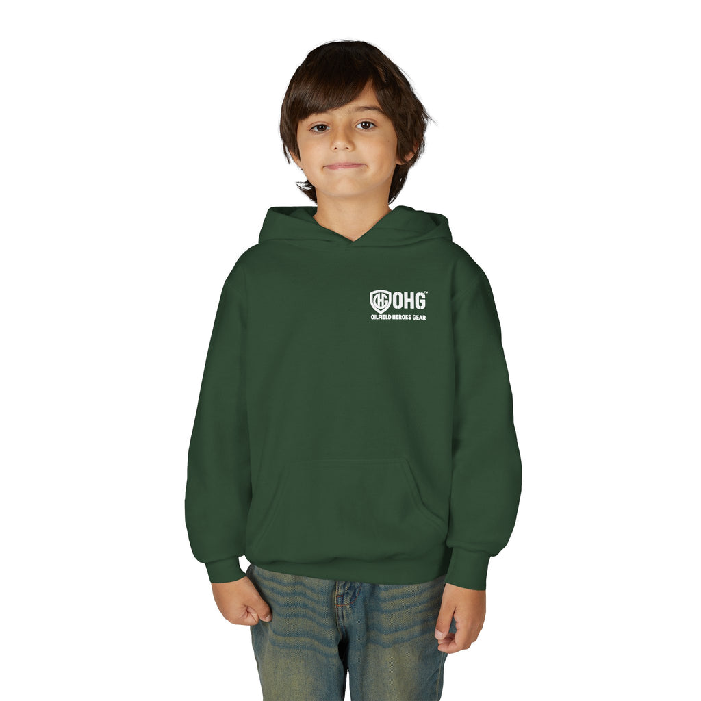 Copy of Youth Hoodie — Oilfield Heroes Gear logo & 'Oilfield Heroes' back print