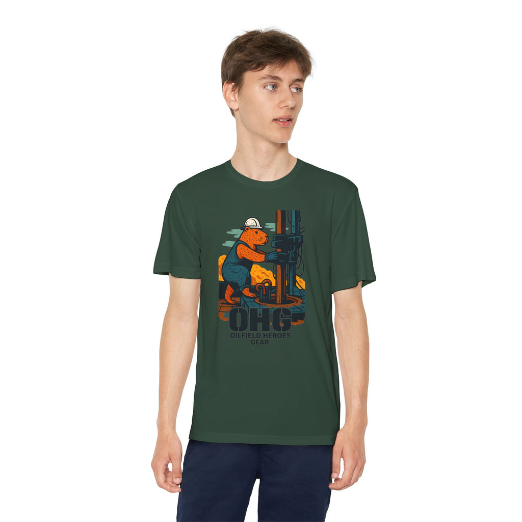 Youth Tee – 'OHG Oilfield Heroes' Drilling Crew Graphic Shirt